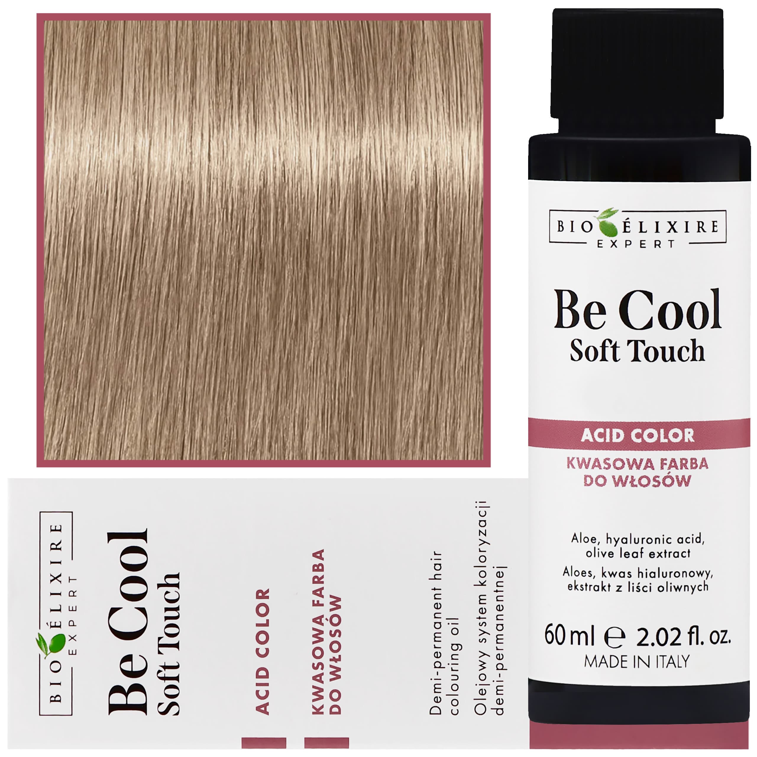 Be Cool Soft Touch - wegańska farba do włosów o kwasowej formule, 10.3 | Platynowy Złoty Blond