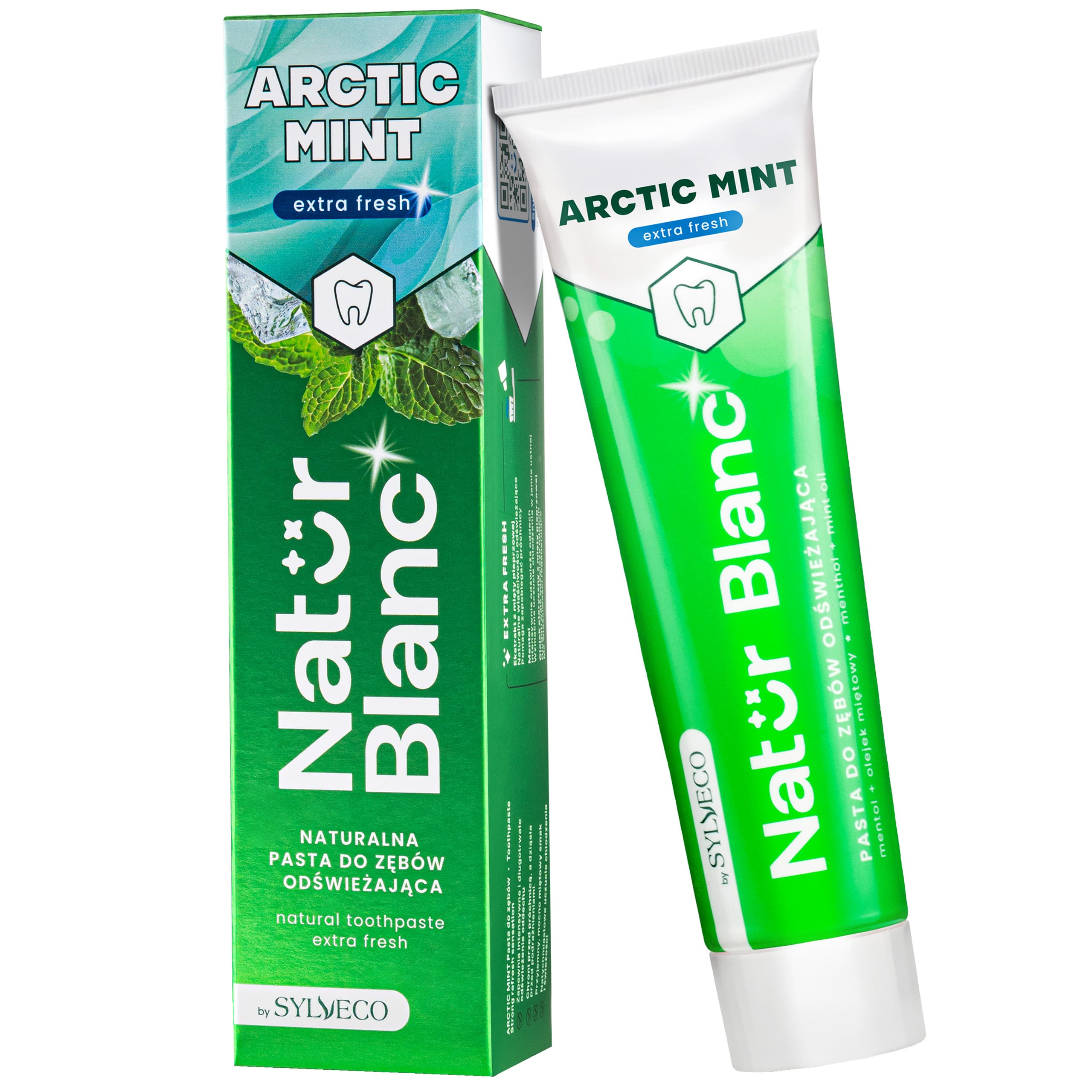 Natur Blanc Pasta do zębów ARCTIC MINT - intensywne odświeżenie dla zębów