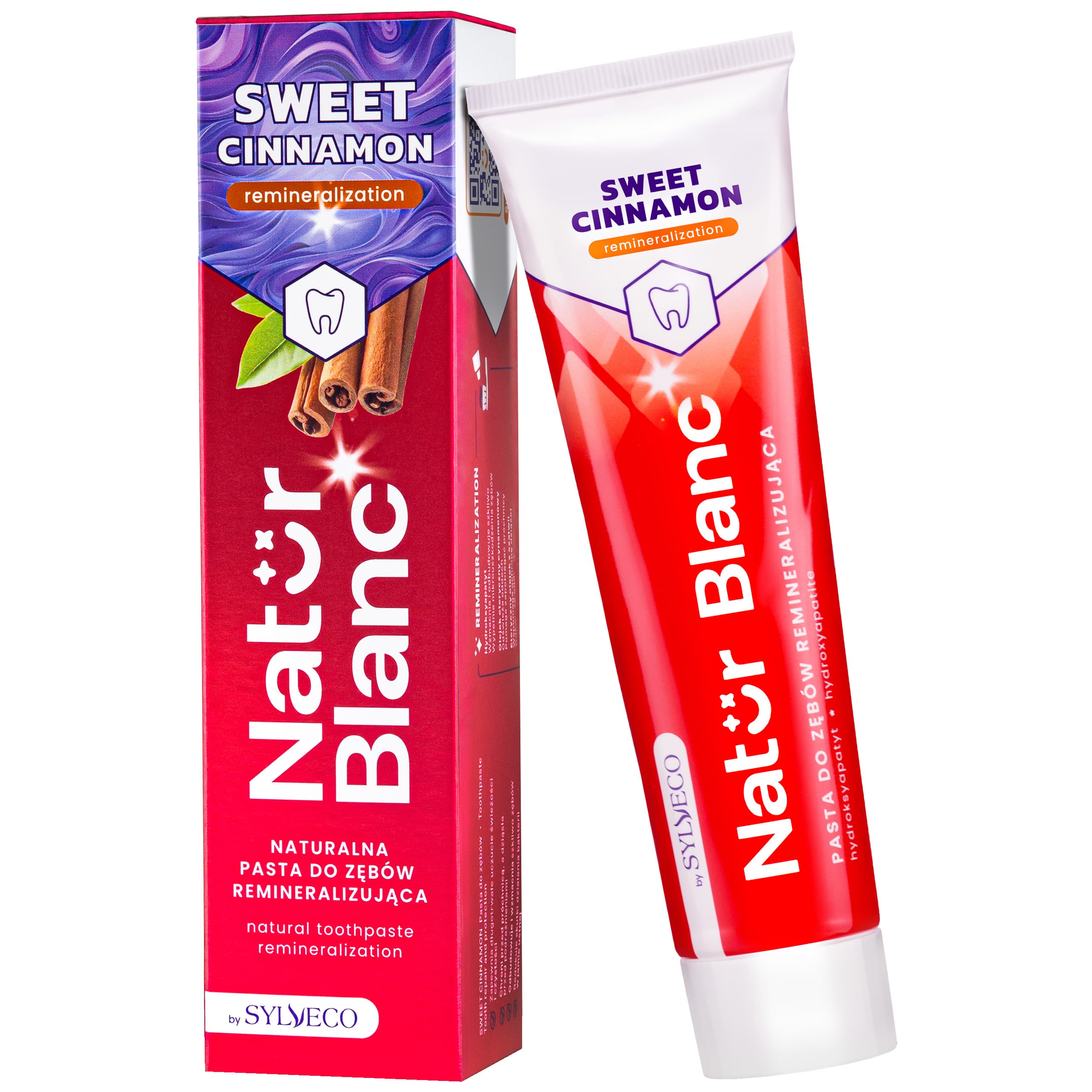 Natur Blanc Pasta do zębów SWEET CINNAMON - pasta do zębów wzmacniająca szkliwo