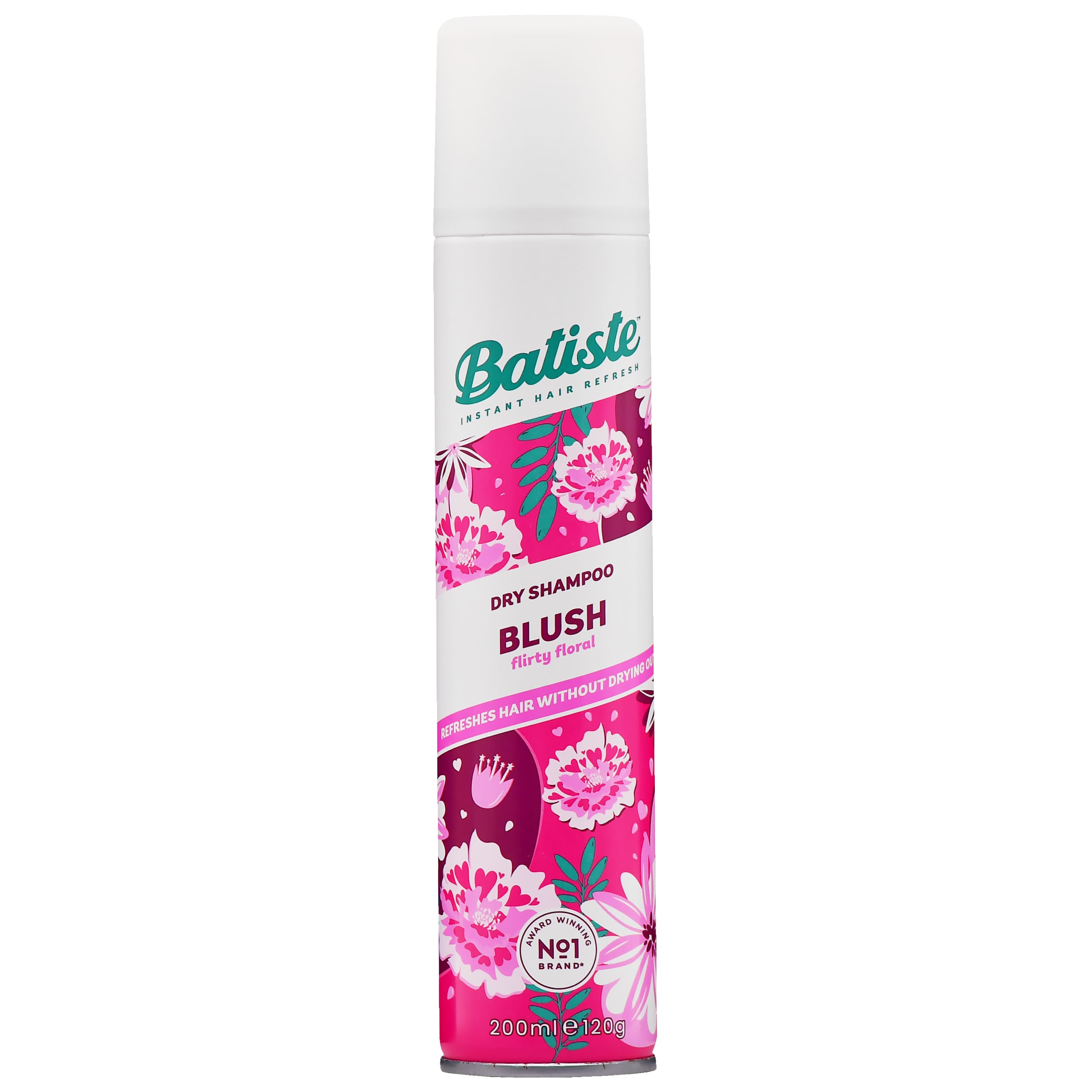 Blush Dry - suchy szampon z nutą hibiskusa, dodaje włosom objętości