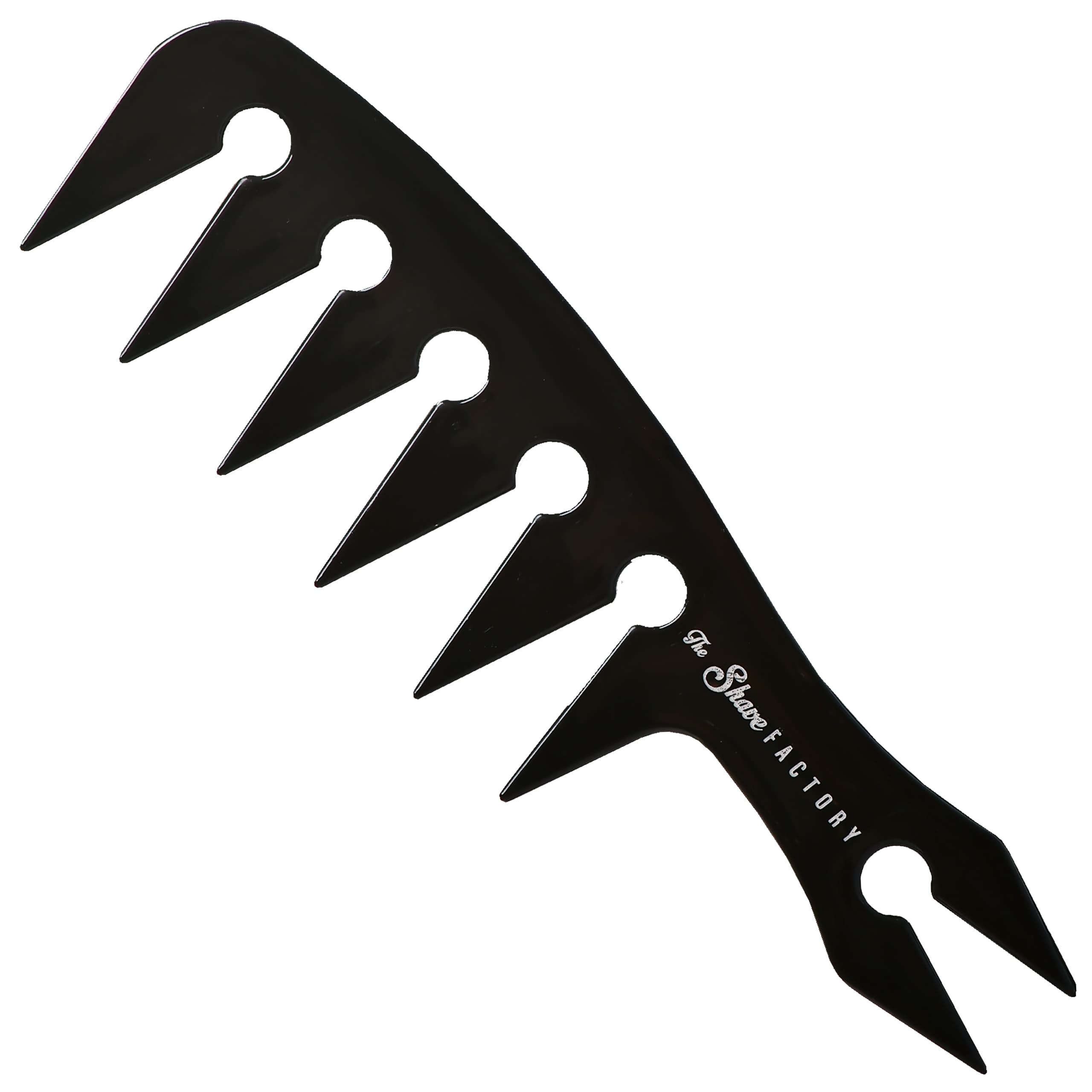 Hair Comb 044 - grzebień barberski do modelowania fryzur, kolor czarny