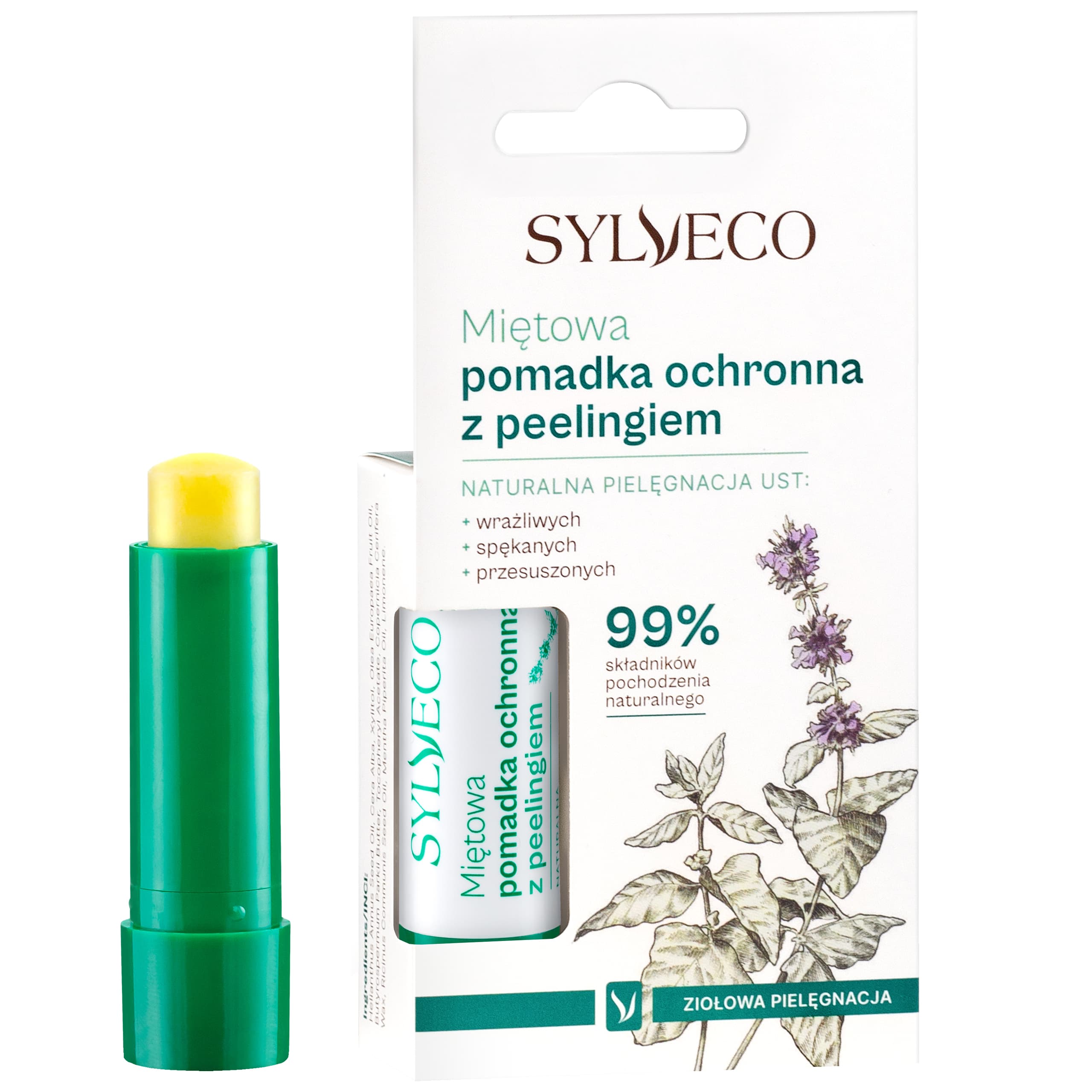 Miętowa pomadka z peelingiem