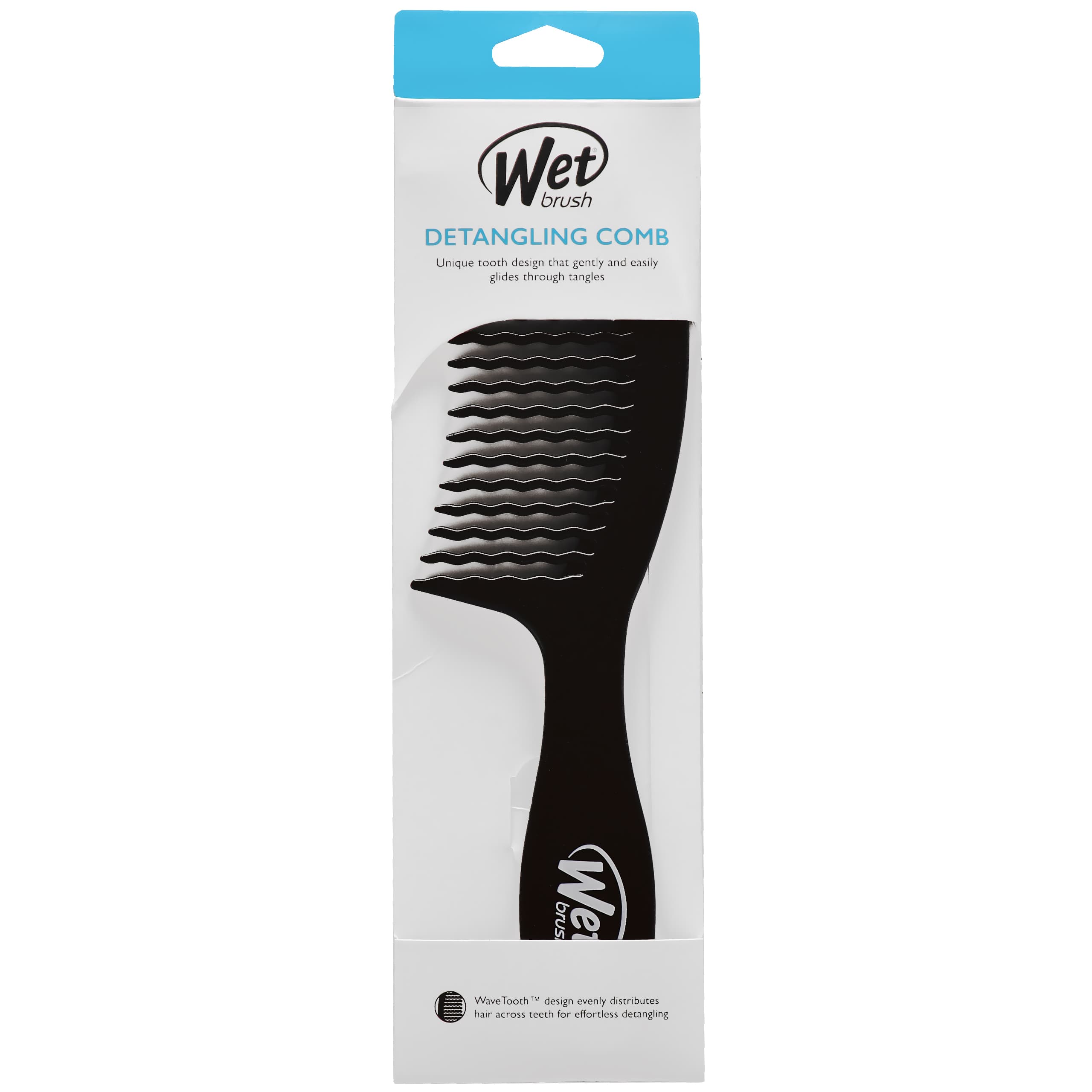 Detangling Comb Black E9245 - grzebień do rozplątywania włosów
