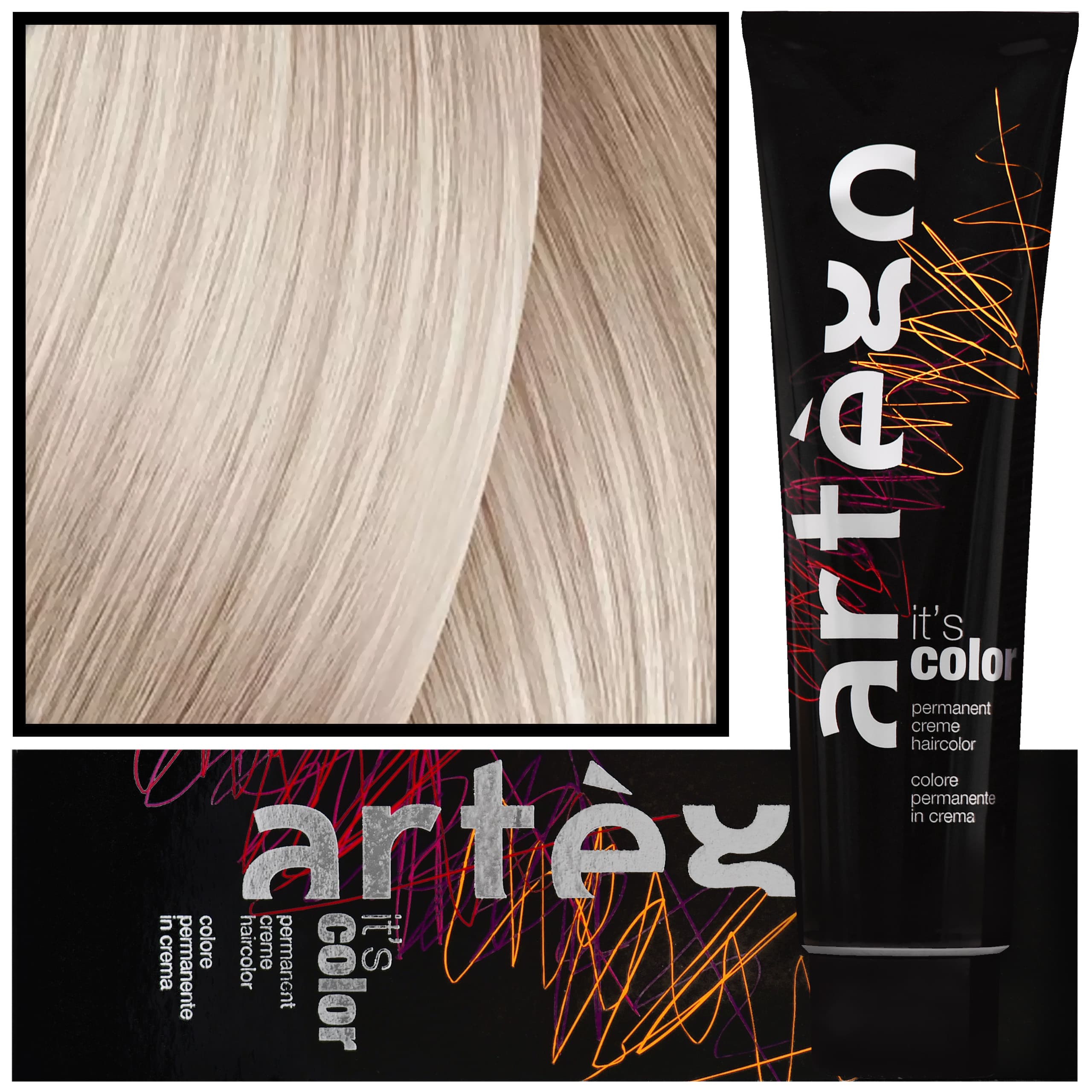 IT'S COLOR - profesjonalna farba w kremie, cała paleta kolorów, 10.3 - | Platynowy Złocisty Blond