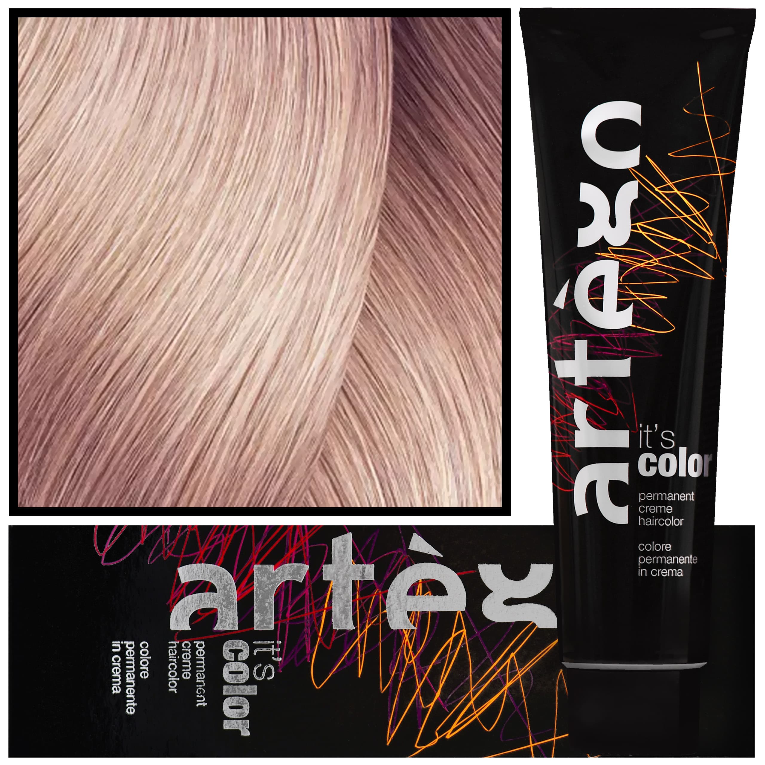 IT'S COLOR - profesjonalna farba w kremie, cała paleta kolorów, 12.02 - 12NV | Super Delikatny Fioletowy Blond