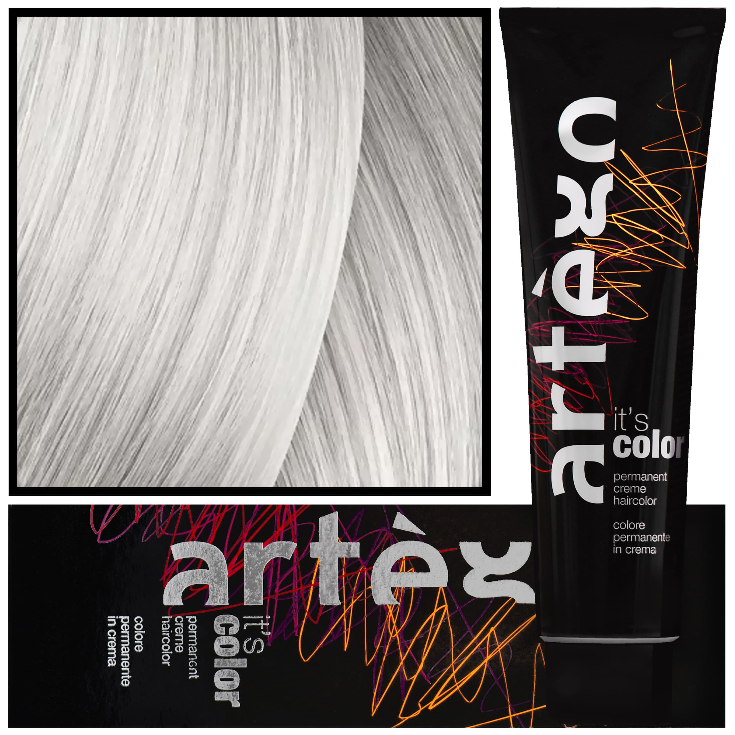 IT'S COLOR - profesjonalna farba w kremie, cała paleta kolorów, 12.1 - 12A | Super Popielaty Blond
