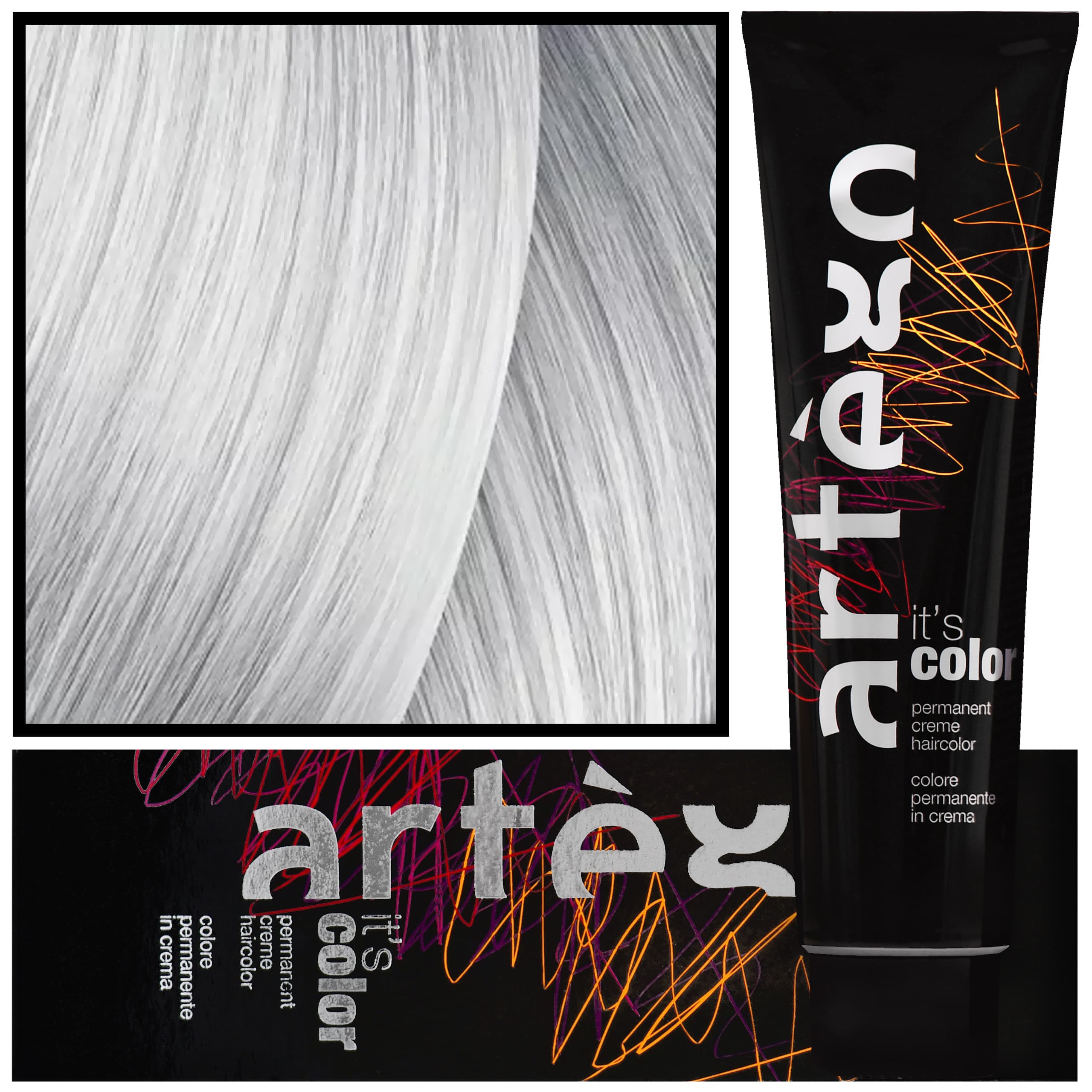IT'S COLOR - profesjonalna farba w kremie, cała paleta kolorów, 12.11 - 12AA | Super Intensywny Popielaty Blond