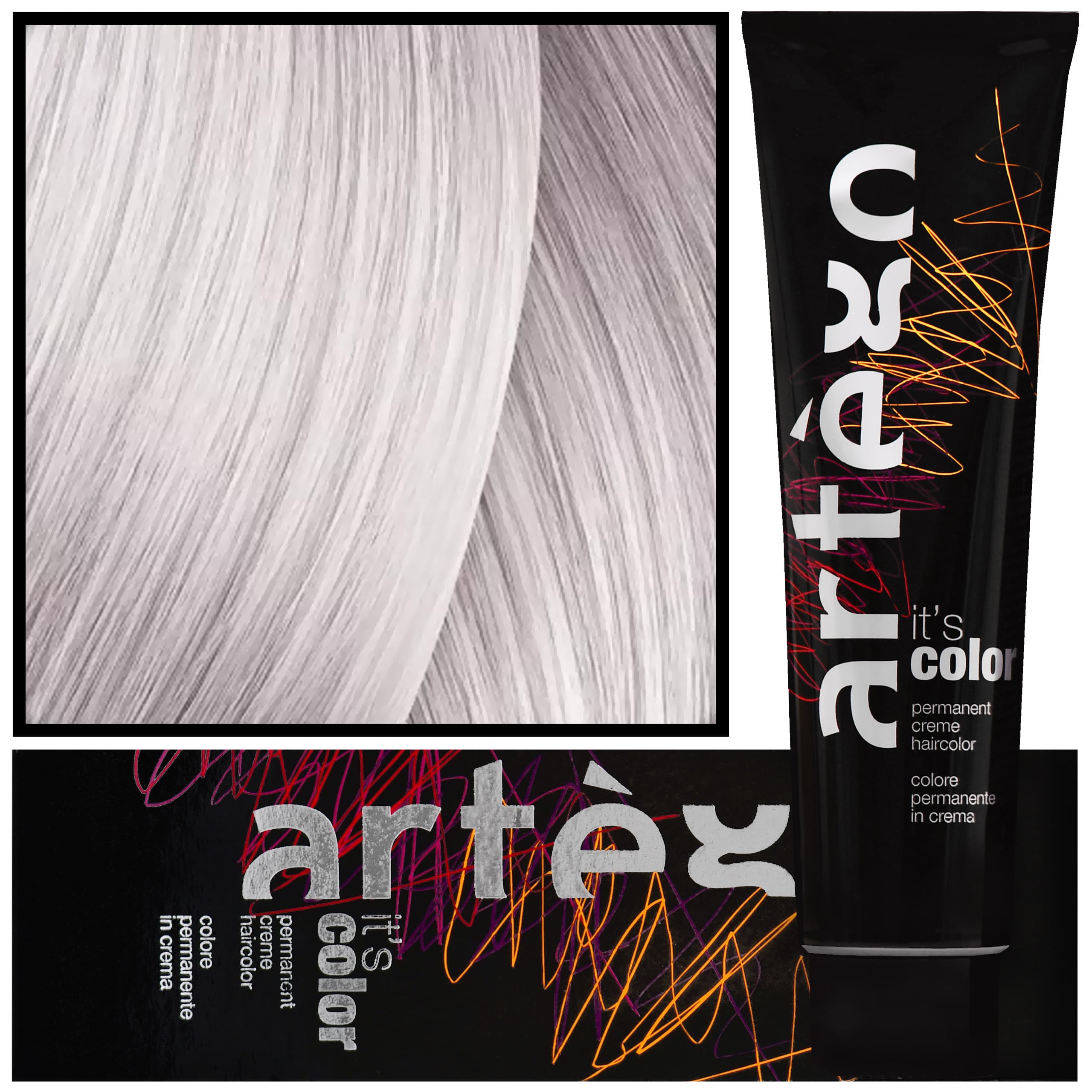 IT'S COLOR - profesjonalna farba w kremie, cała paleta kolorów, 12.21 - 12VA | Super Fioletowo-Popielaty Blond