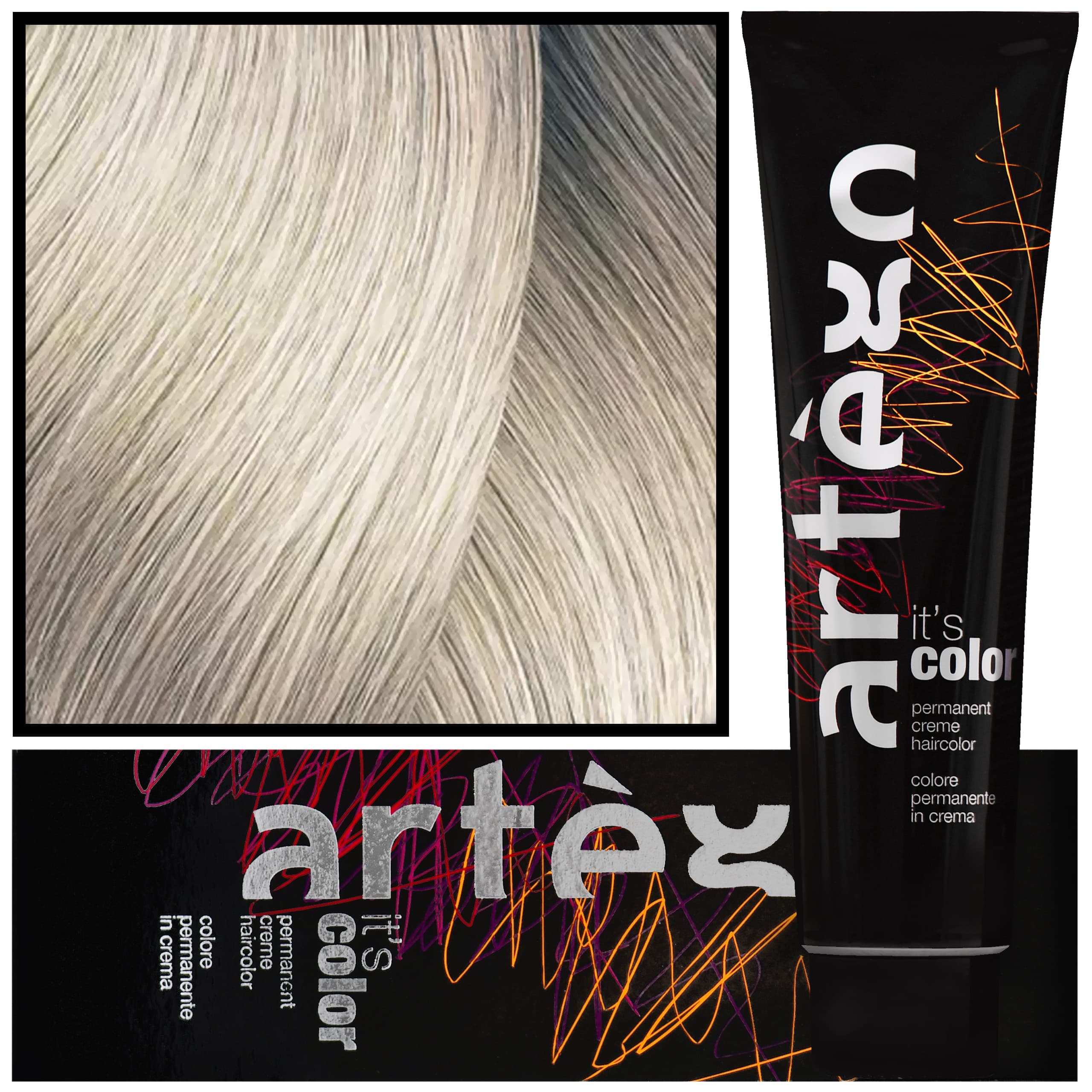 IT'S COLOR - profesjonalna farba w kremie, cała paleta kolorów, 13.01 - 13NA | Ultra Delikatny Popielaty Blond