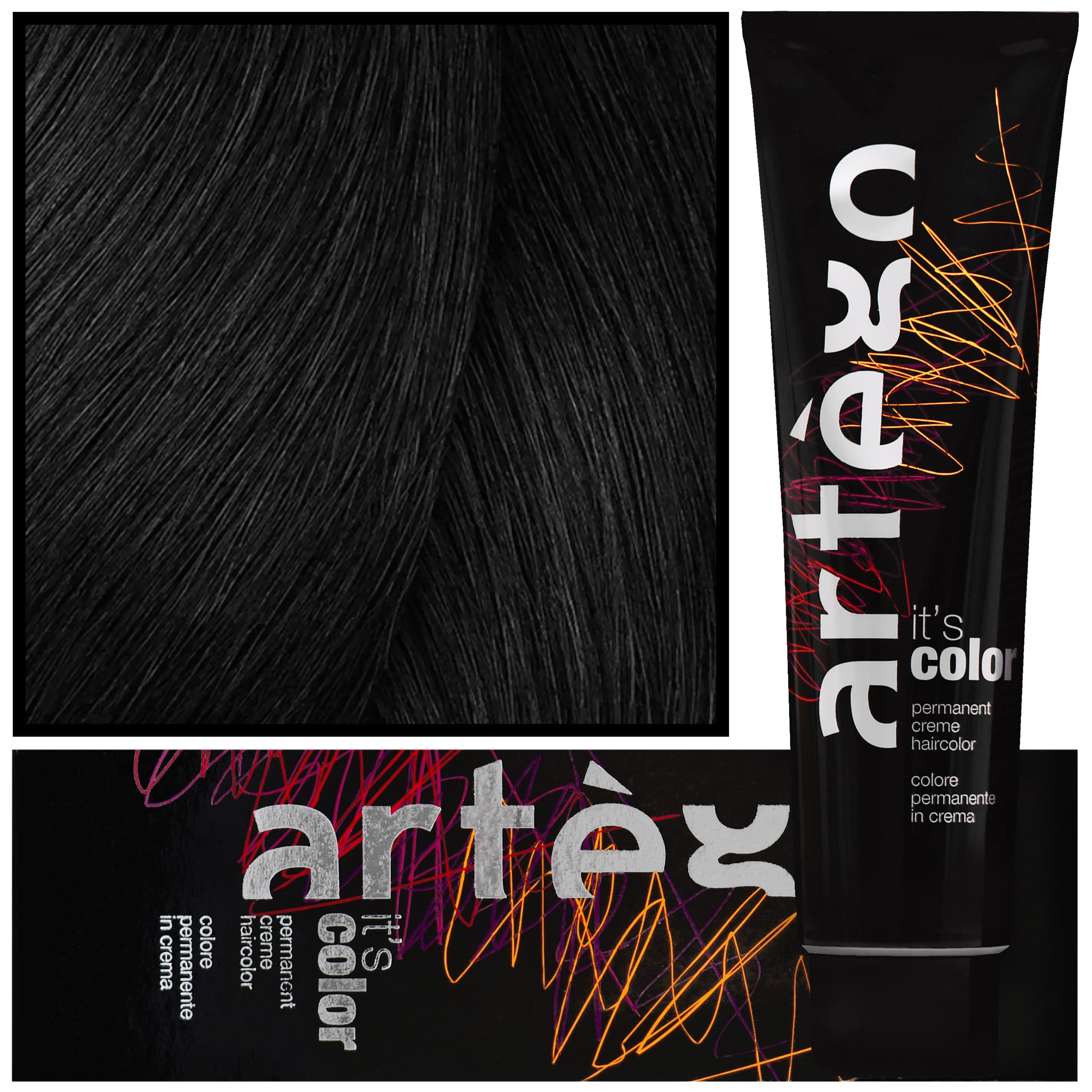 IT'S COLOR - profesjonalna farba w kremie, cała paleta kolorów, 2.0 - 2N | Bardzo Ciemny Brąz