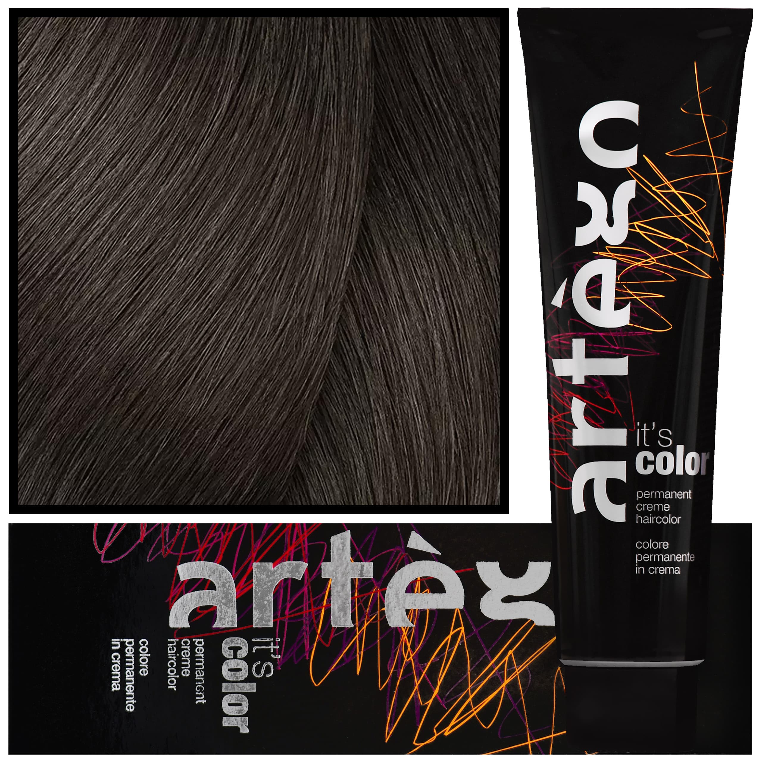IT'S COLOR - profesjonalna farba w kremie, cała paleta kolorów, 4.3 - | Złocisty Brąz