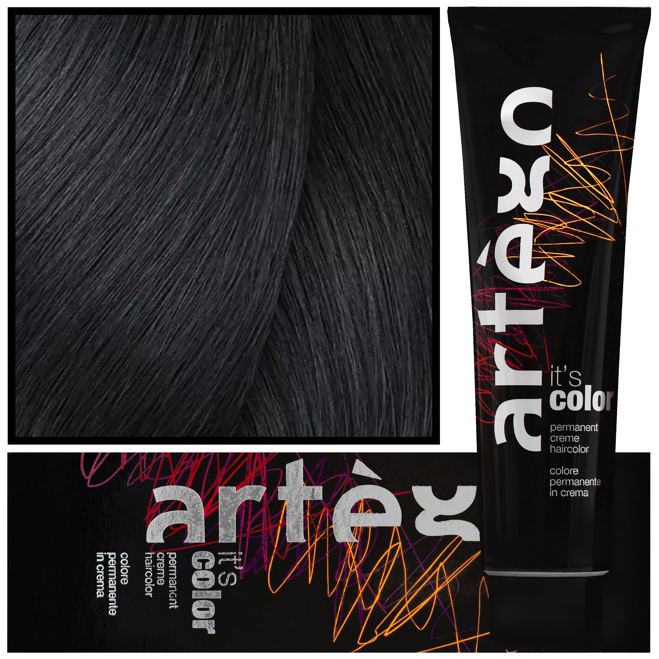 IT'S COLOR - profesjonalna farba w kremie, cała paleta kolorów, 4.80 - 4CN | Średni Naturalny Matowy Brąz