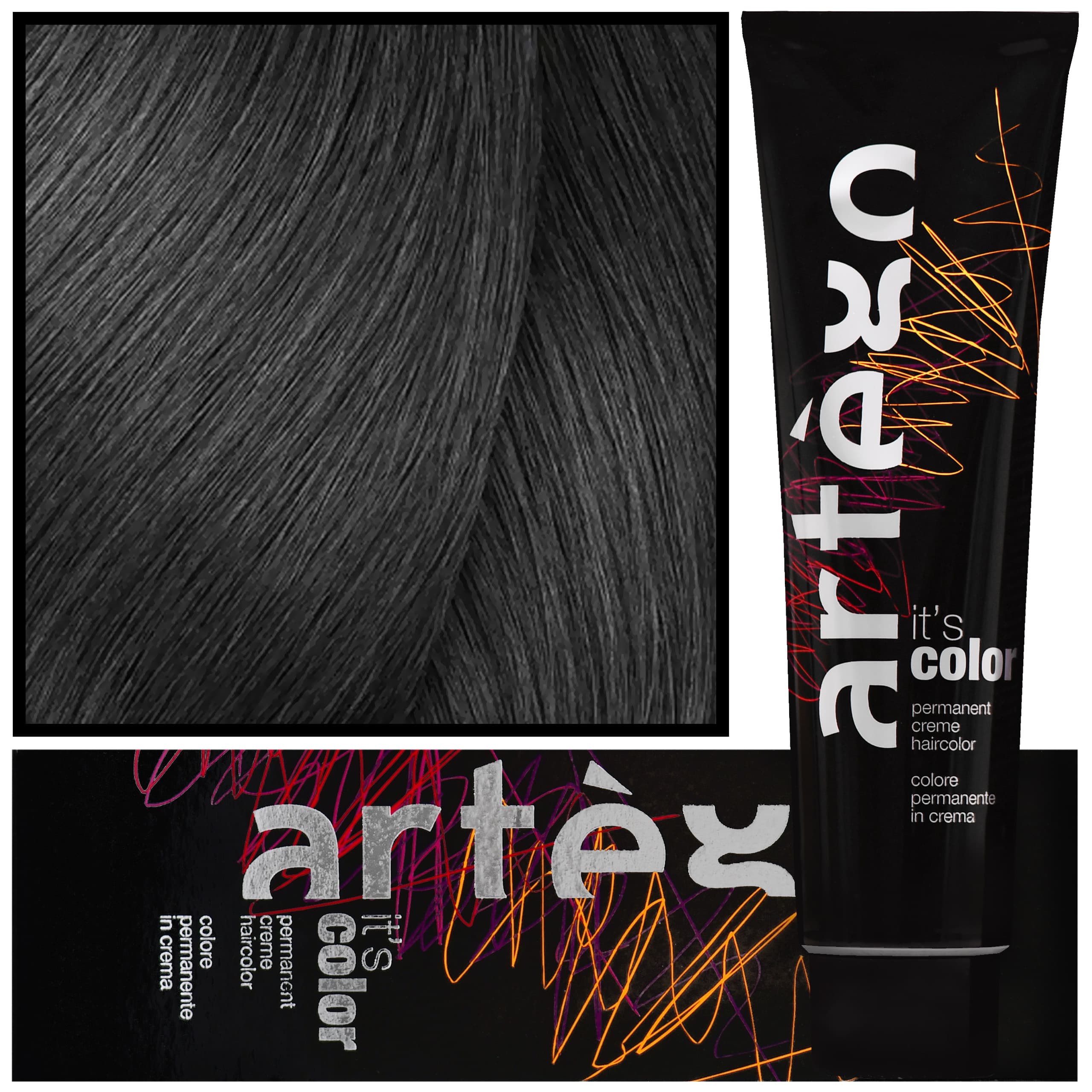 IT'S COLOR - profesjonalna farba w kremie, cała paleta kolorów, 5.1 - 5A | Jasny Popielaty Brąz