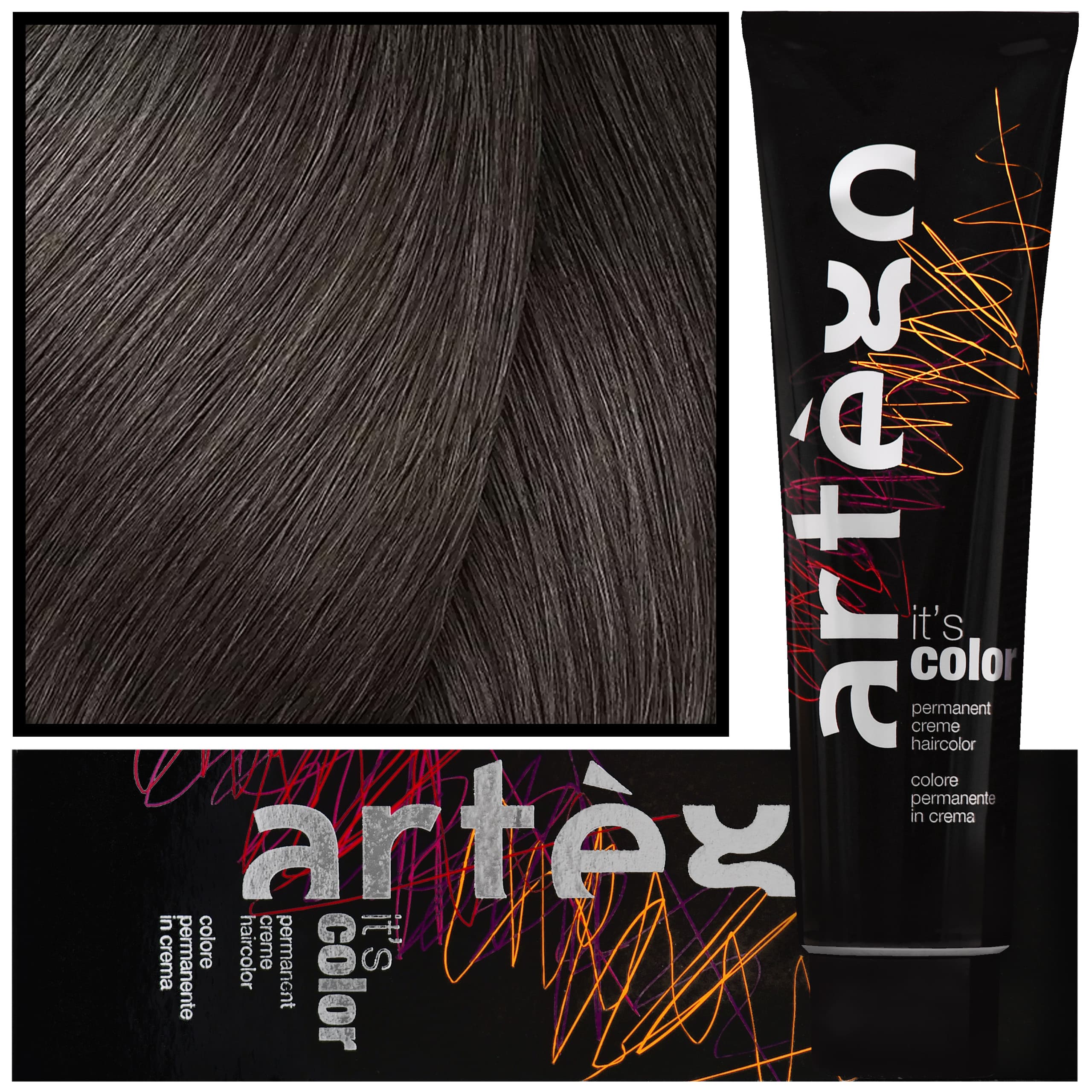 IT'S COLOR - profesjonalna farba w kremie, cała paleta kolorów, 5.31 - 5GA | Jasny Złocisto Popielaty Brąz