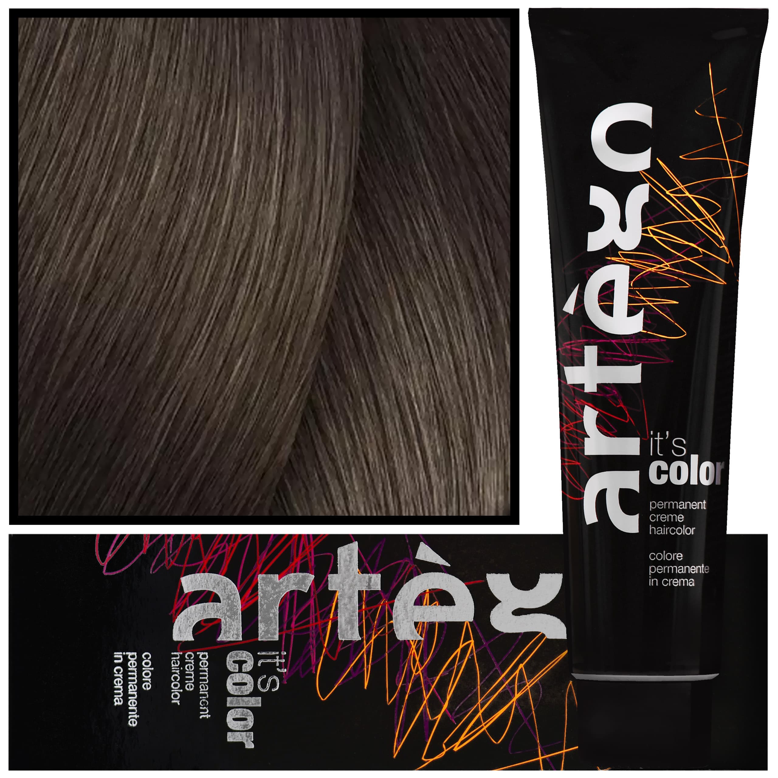 IT'S COLOR - profesjonalna farba w kremie, cała paleta kolorów, 6.02 - 6NV | Ciemny Irysowy Naturalny Blond