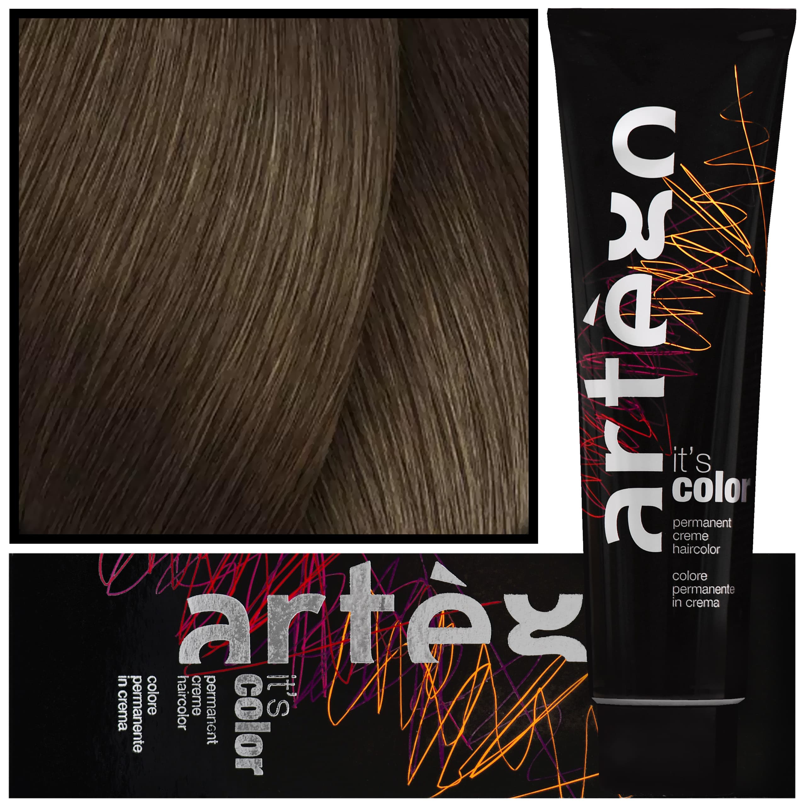 IT'S COLOR - profesjonalna farba w kremie, cała paleta kolorów, 6.3 - | Ciemny Złocisty Blond