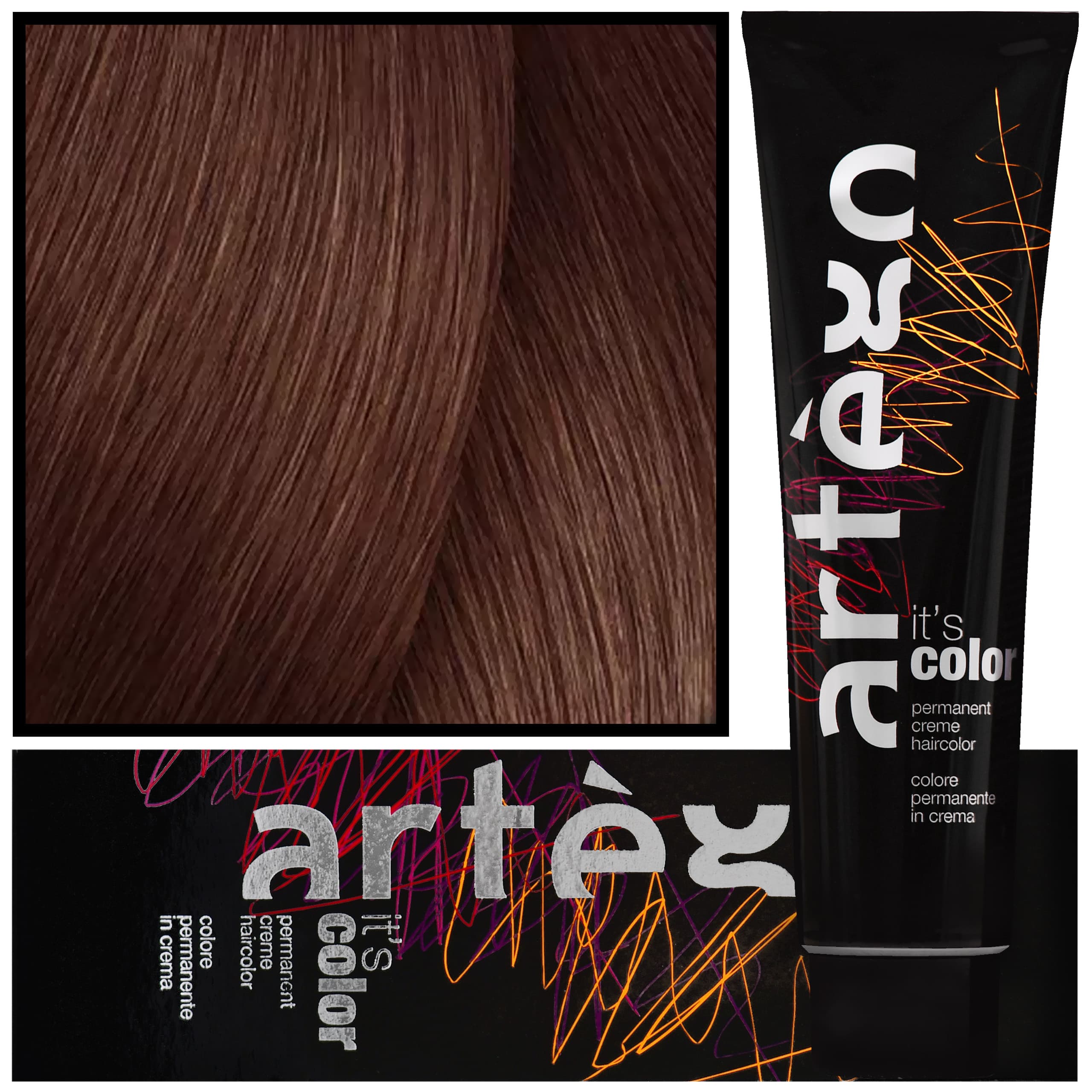 IT'S COLOR - profesjonalna farba w kremie, cała paleta kolorów, 6.6 - 6R | Ciemny Czerwony Blond