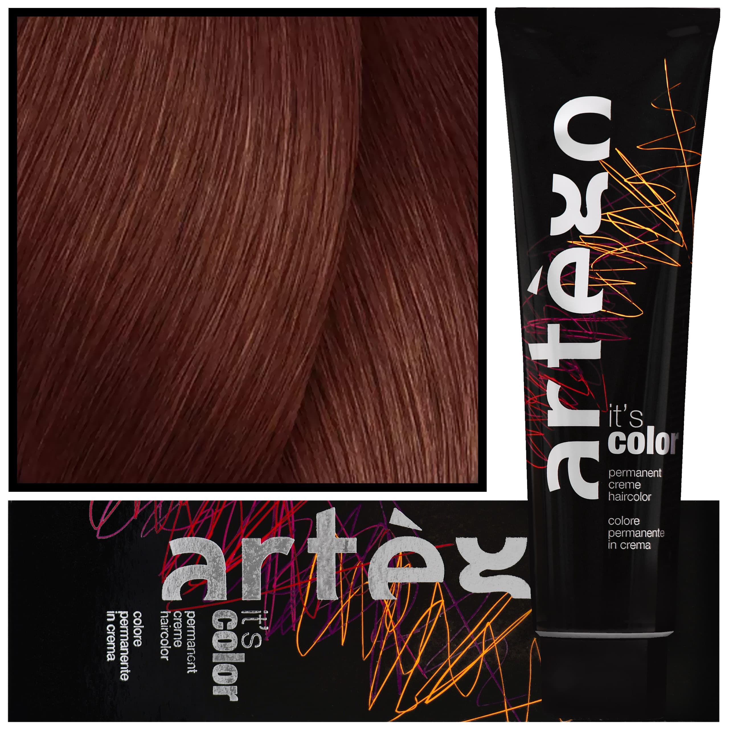 IT'S COLOR - profesjonalna farba w kremie, cała paleta kolorów, 6.66 - 6RR | Ciemny Intensywnie-Czerwony Blond