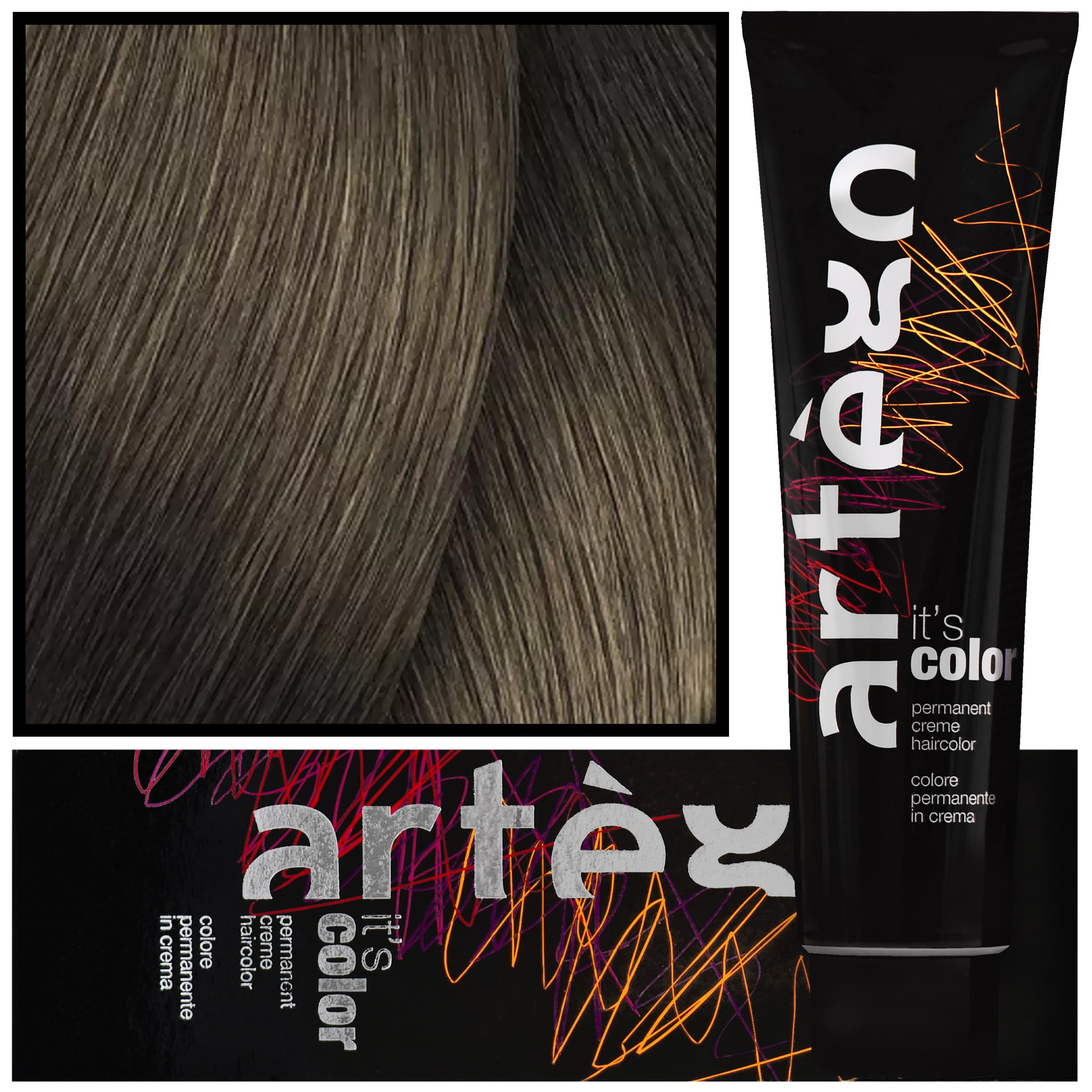 IT'S COLOR - profesjonalna farba w kremie, cała paleta kolorów, 7.01 - 7NA | Delikatny Popielaty Blond