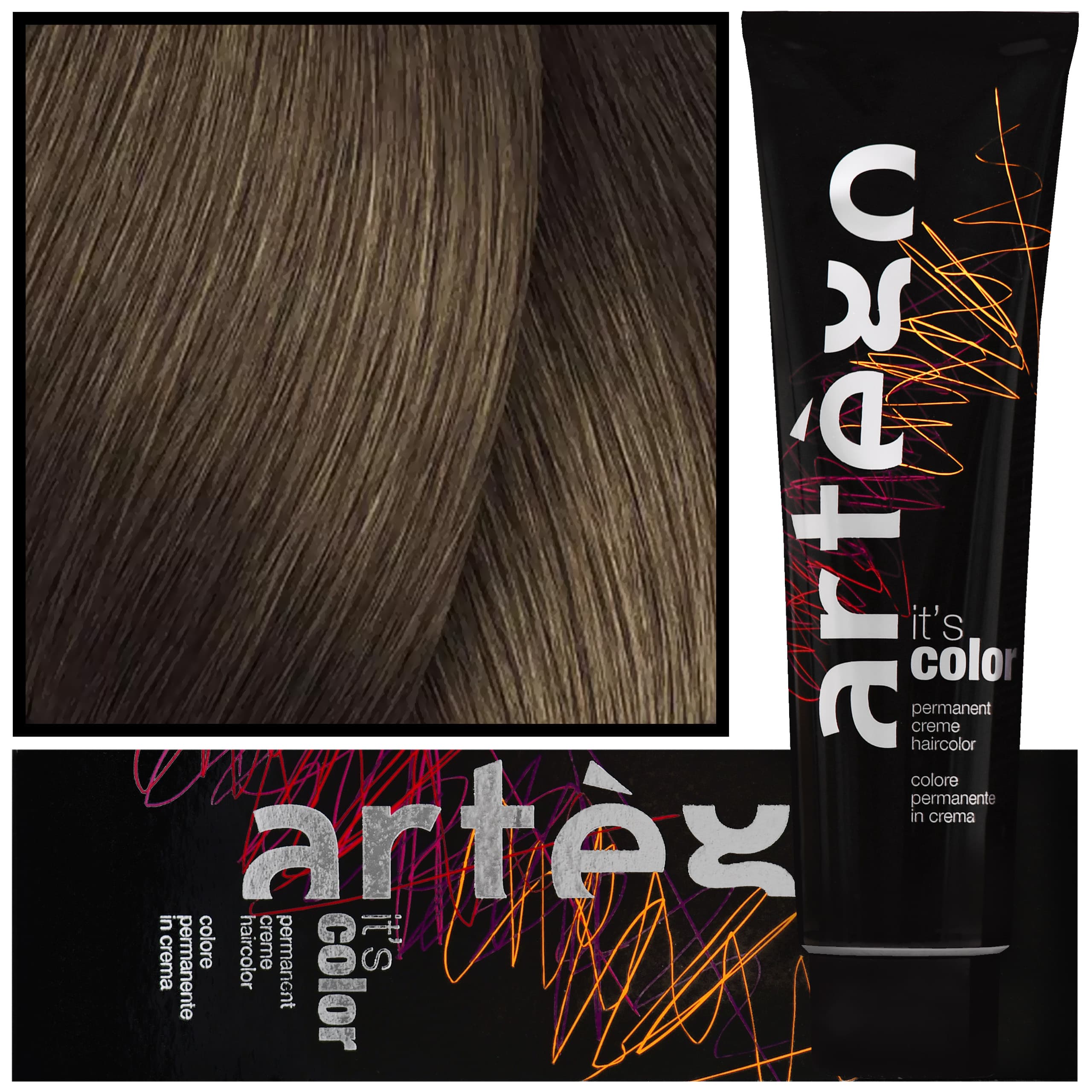 IT'S COLOR - profesjonalna farba w kremie, cała paleta kolorów, 7.31 - 7GA | Złocisto Popielaty Blond
