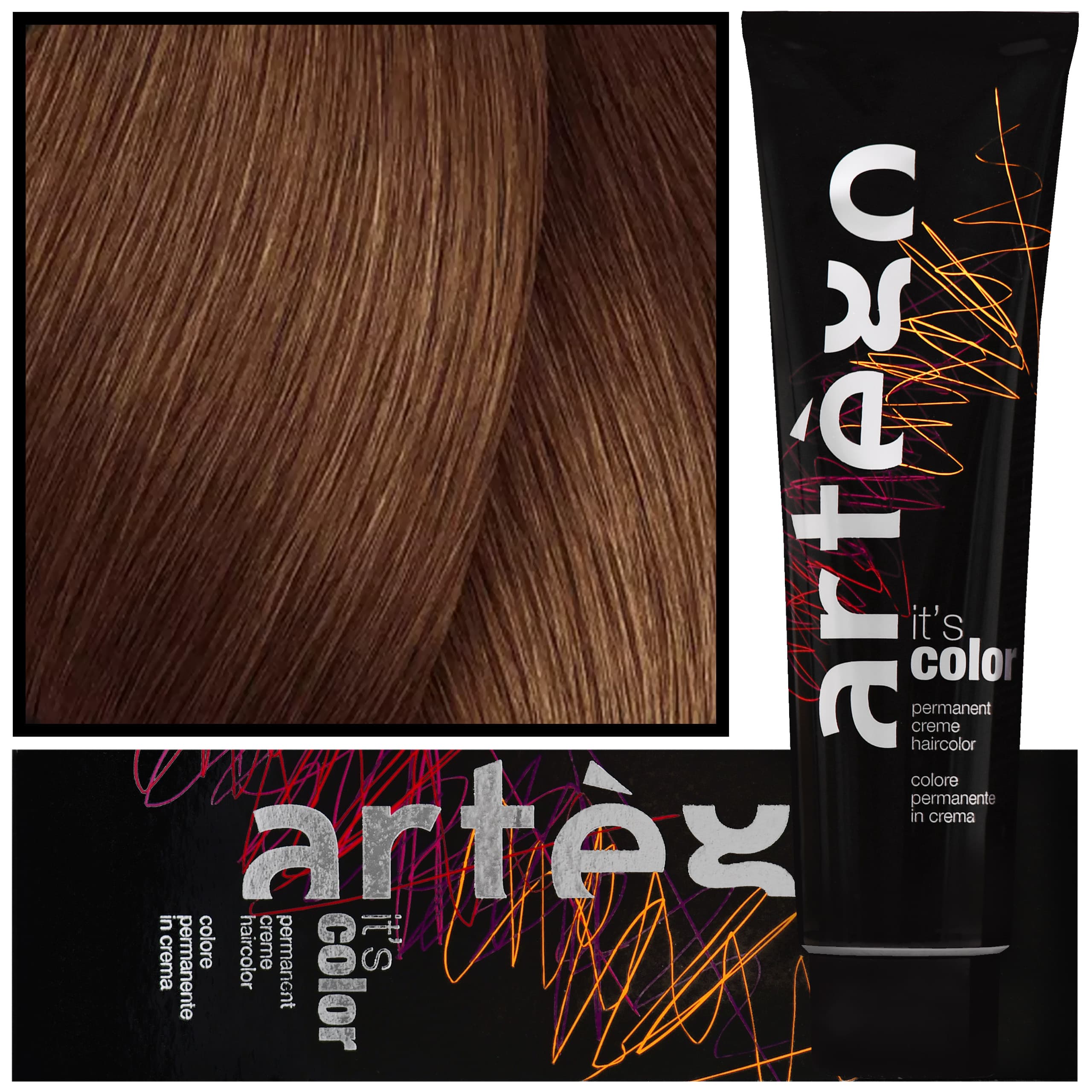 IT'S COLOR - profesjonalna farba w kremie, cała paleta kolorów, 7.44 - 7KK | Intensywny Miedziany Blond