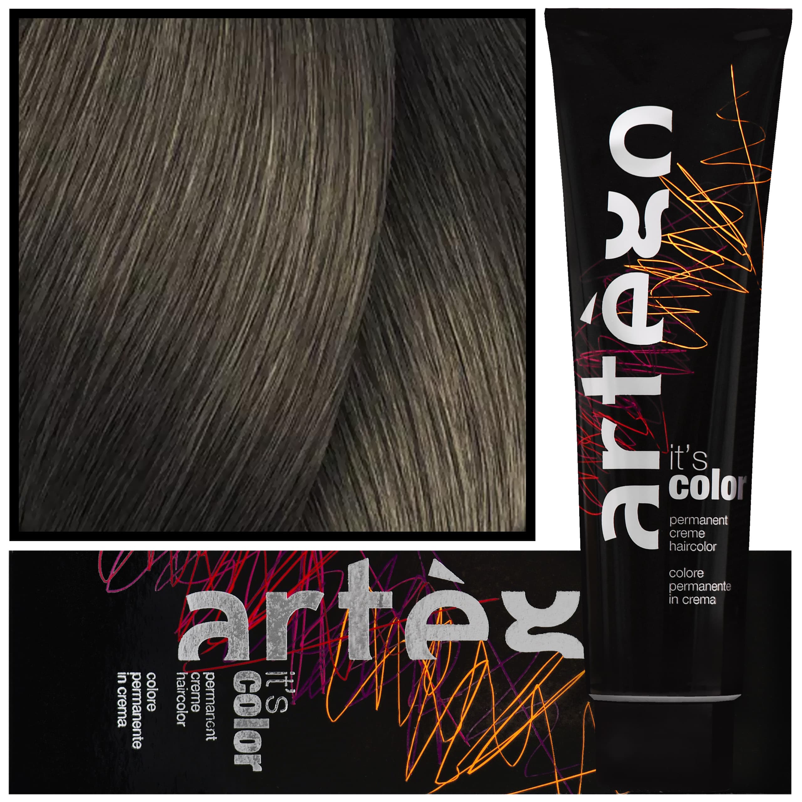 IT'S COLOR - profesjonalna farba w kremie, cała paleta kolorów, 7.80 - 7CN | Średni Naturalny Matowy Blond