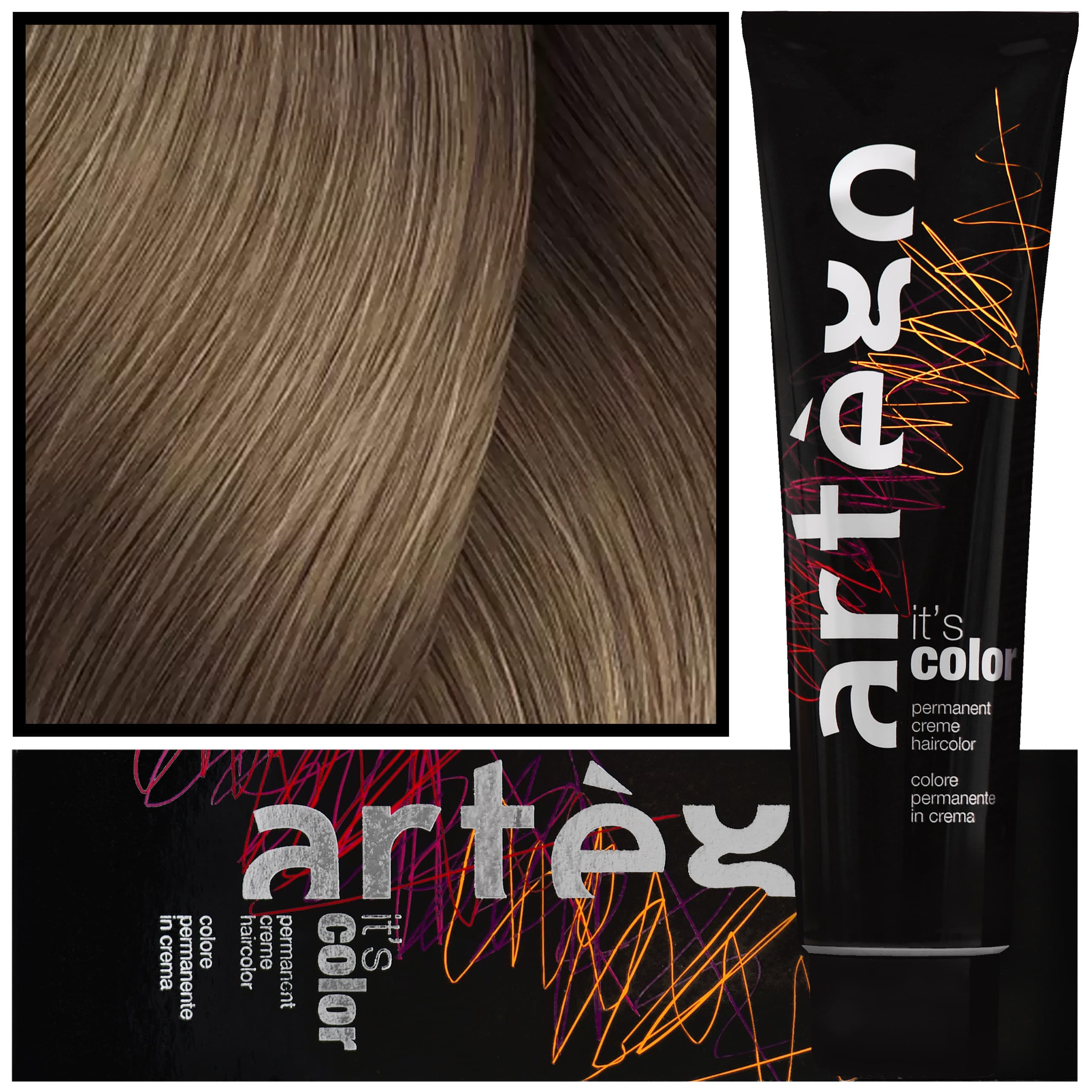 IT'S COLOR - profesjonalna farba w kremie, cała paleta kolorów, 8.41 - 8KA | Jasny Miedziany Mroźny Blond