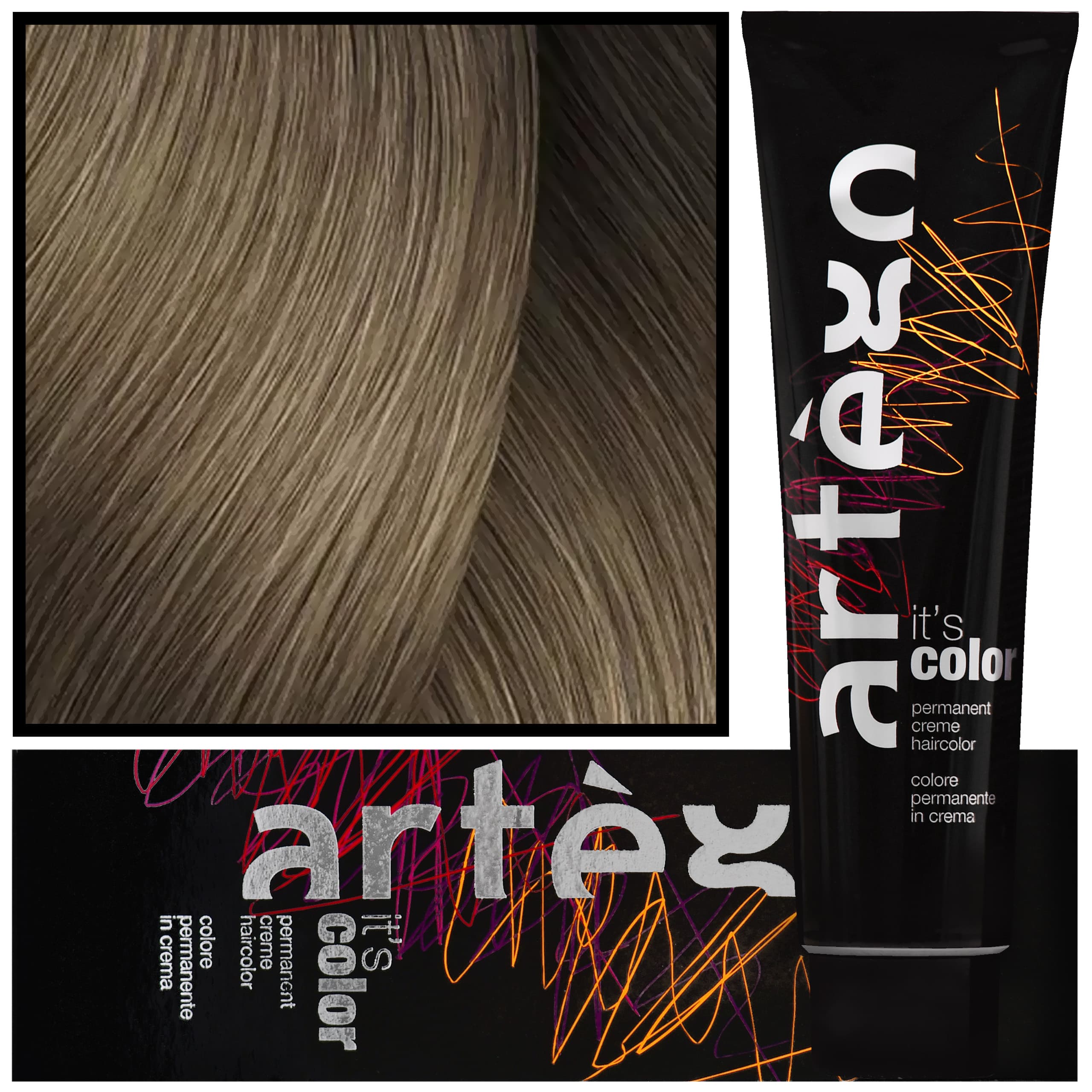 IT'S COLOR - profesjonalna farba w kremie, cała paleta kolorów, 8.0 - 8N | Jasny Blond