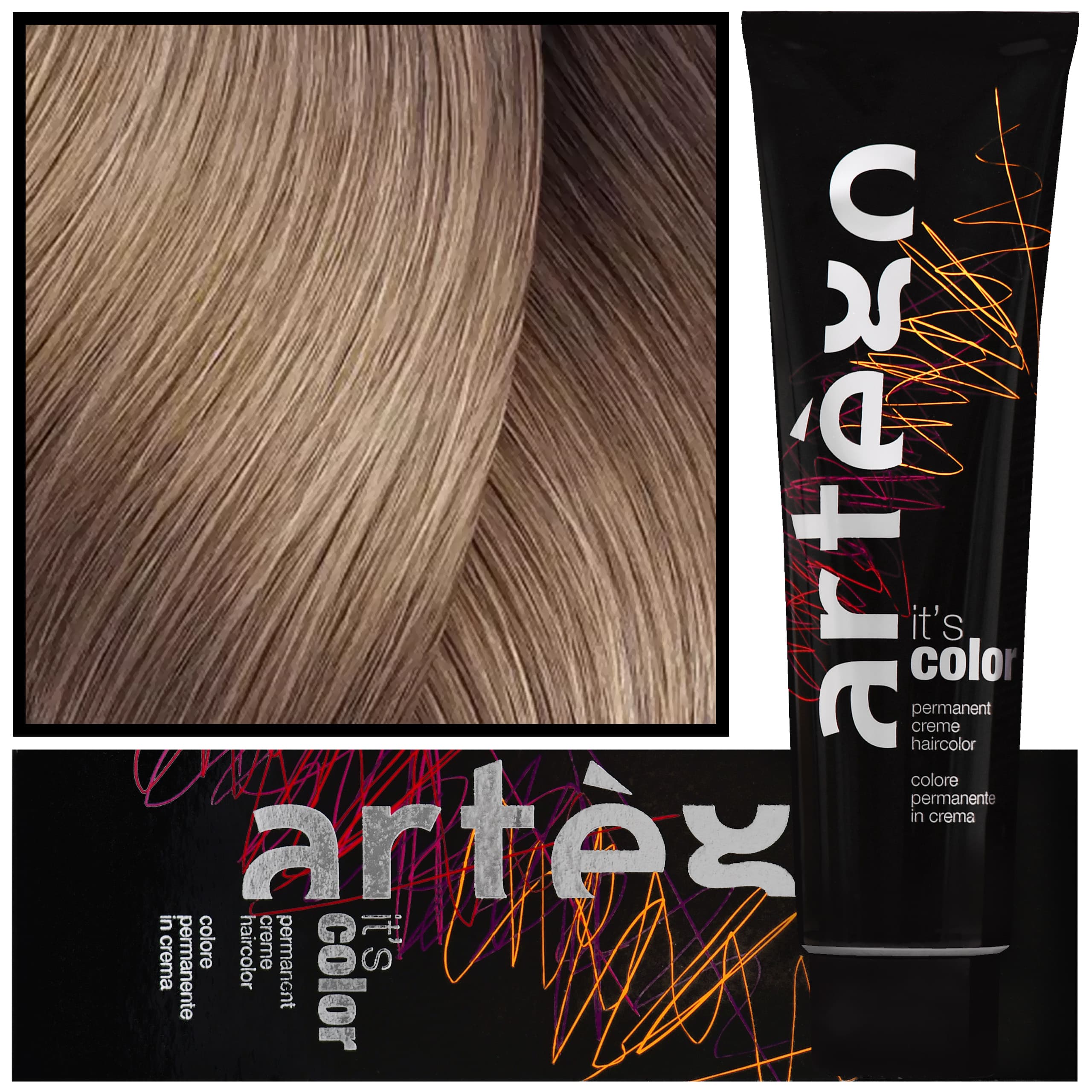 IT'S COLOR - profesjonalna farba w kremie, cała paleta kolorów, 9.24 - 9VK | Bardzo Jasny Irysowy Miedziany Blond