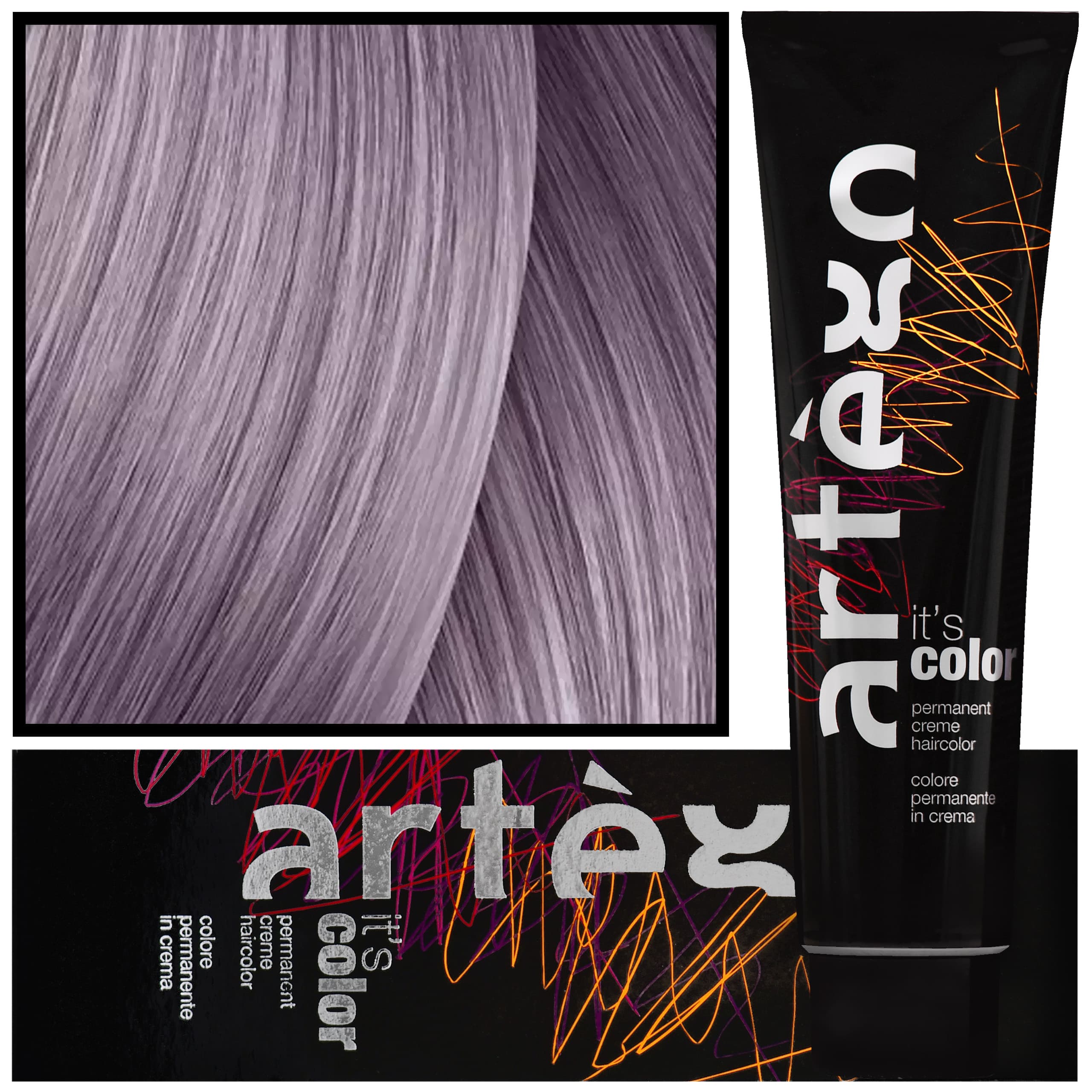 IT'S COLOR - profesjonalna farba w kremie, cała paleta kolorów, 9,12 - 9AV | Bardzo Jasny Popielato Fioletowy Blond