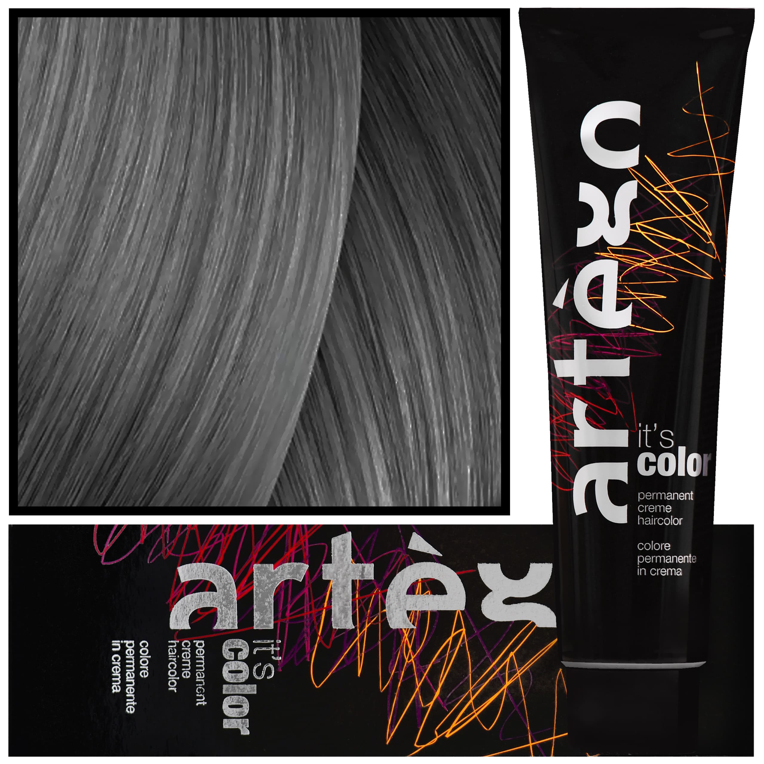 IT'S COLOR - profesjonalna farba w kremie, cała paleta kolorów, Graphite Intense | Intensywny Grafit