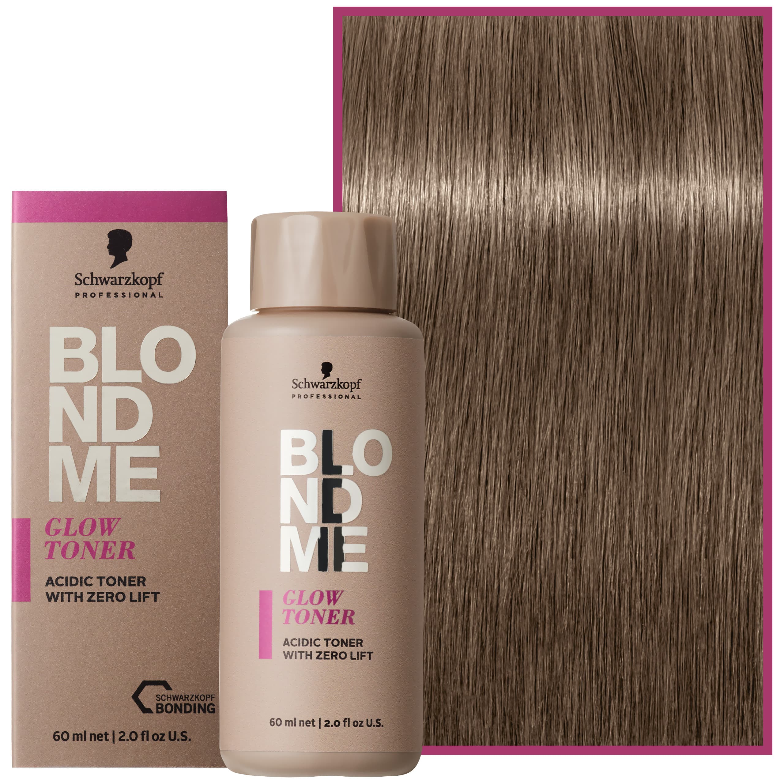 Schwarzkopf BlondMe Glow Toner – profesjonalny toner do włosów blond, 7-01 | Glossed Cedar - Cedr