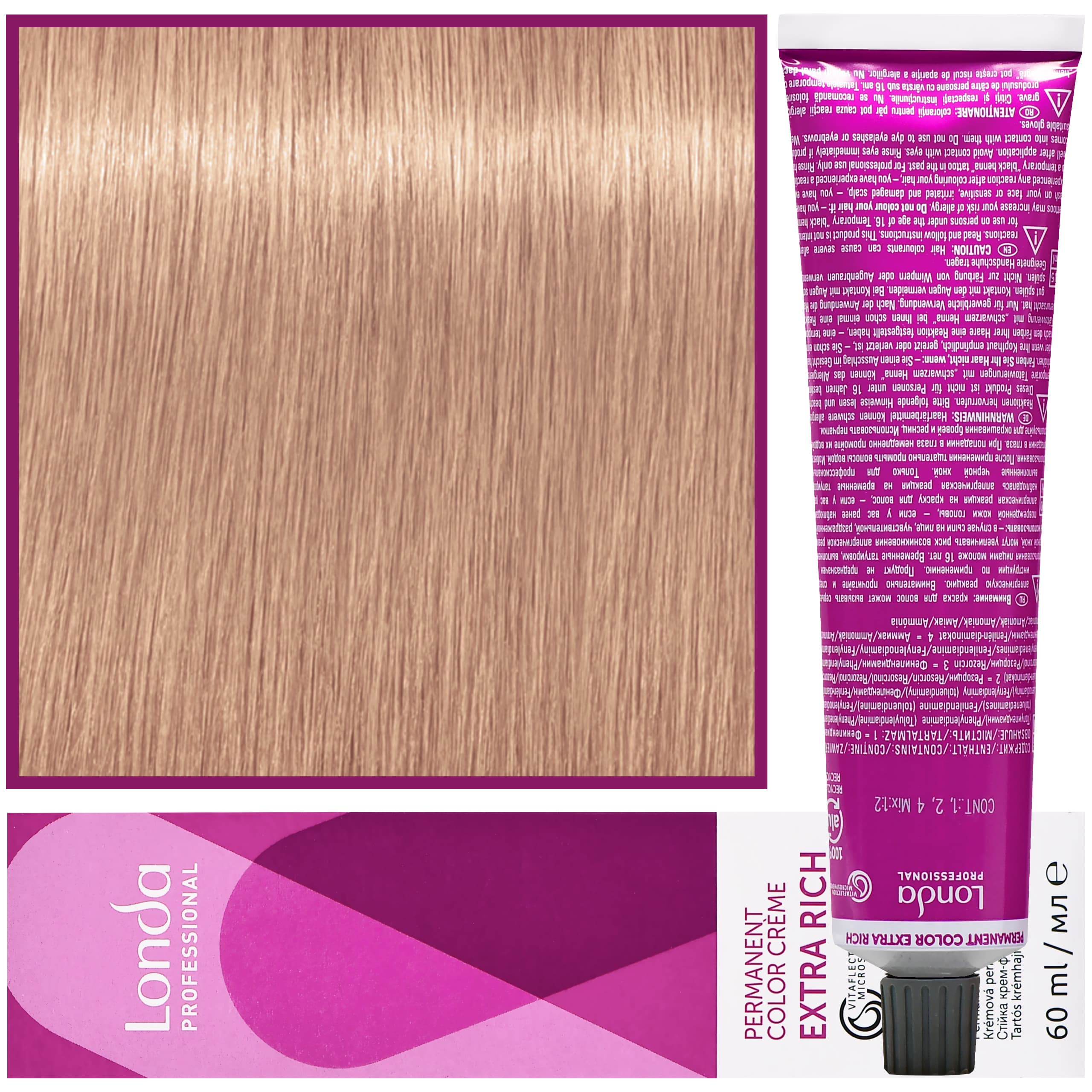 Color - profesjonalna farba do włosów Vitaflection Microspheres, 9/96 Bardzo Jasny Blond Opalizująco Fioletowy