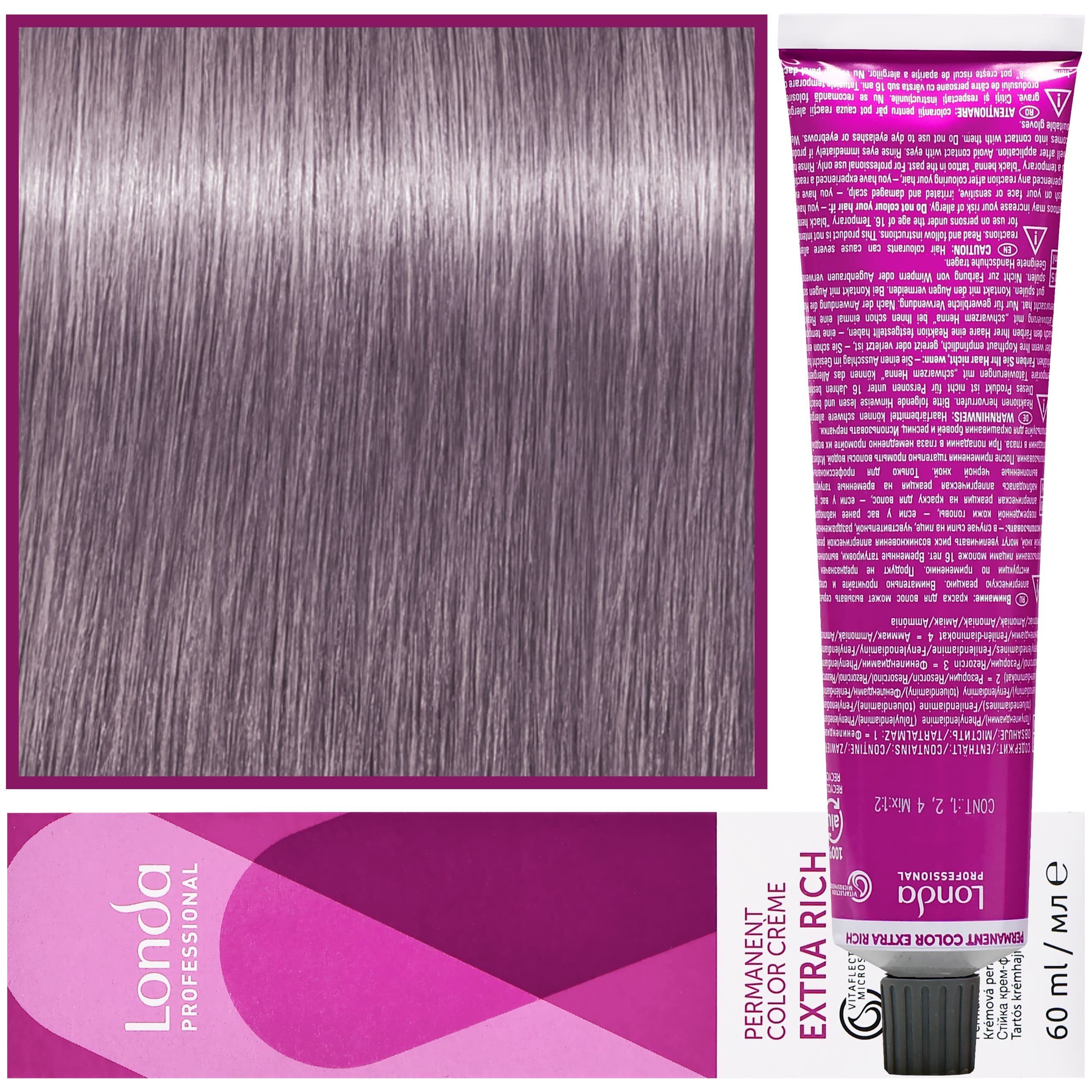 Color - profesjonalna farba do włosów Vitaflection Microspheres, 9/60 Bardzo Jasny Fioletowy Naturalny Blond