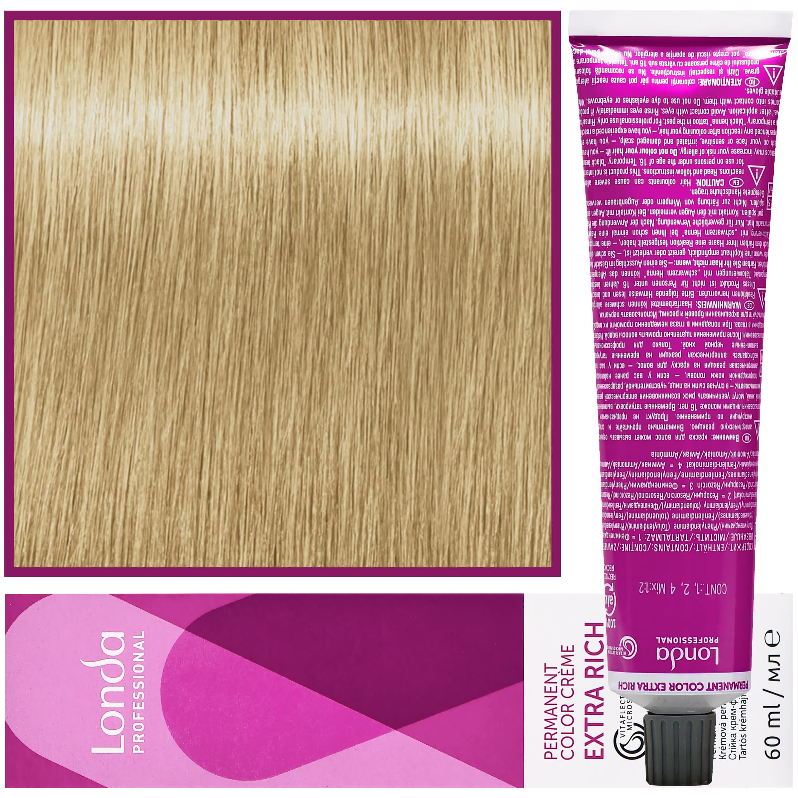 Color - profesjonalna farba do włosów Vitaflection Microspheres, 9/13 Piaskowy Beż