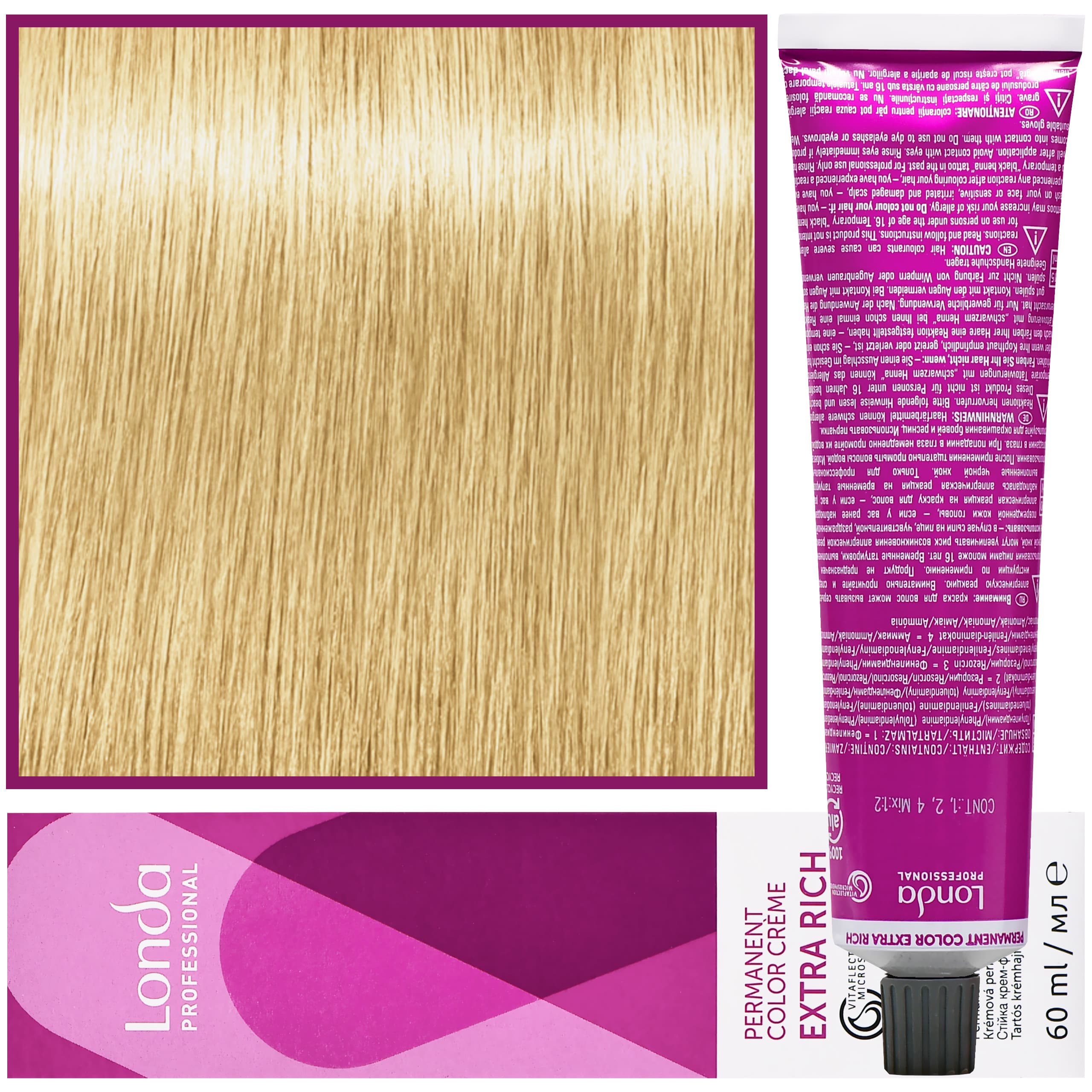 Color - profesjonalna farba do włosów Vitaflection Microspheres, 9/ Rozświetlony blond