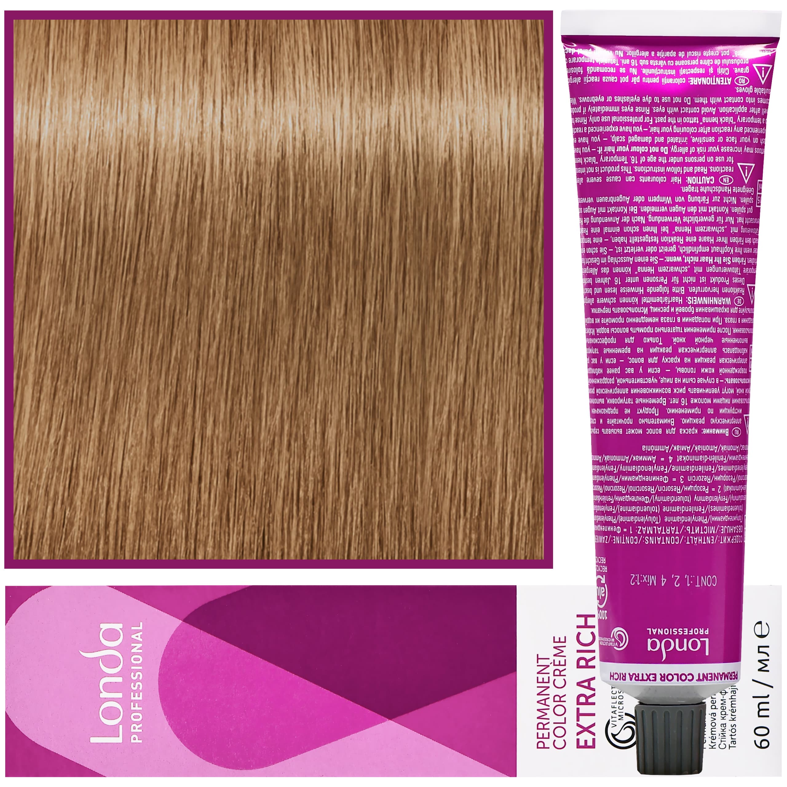 Color - profesjonalna farba do włosów Vitaflection Microspheres, 8/97 Poranne Capuccino