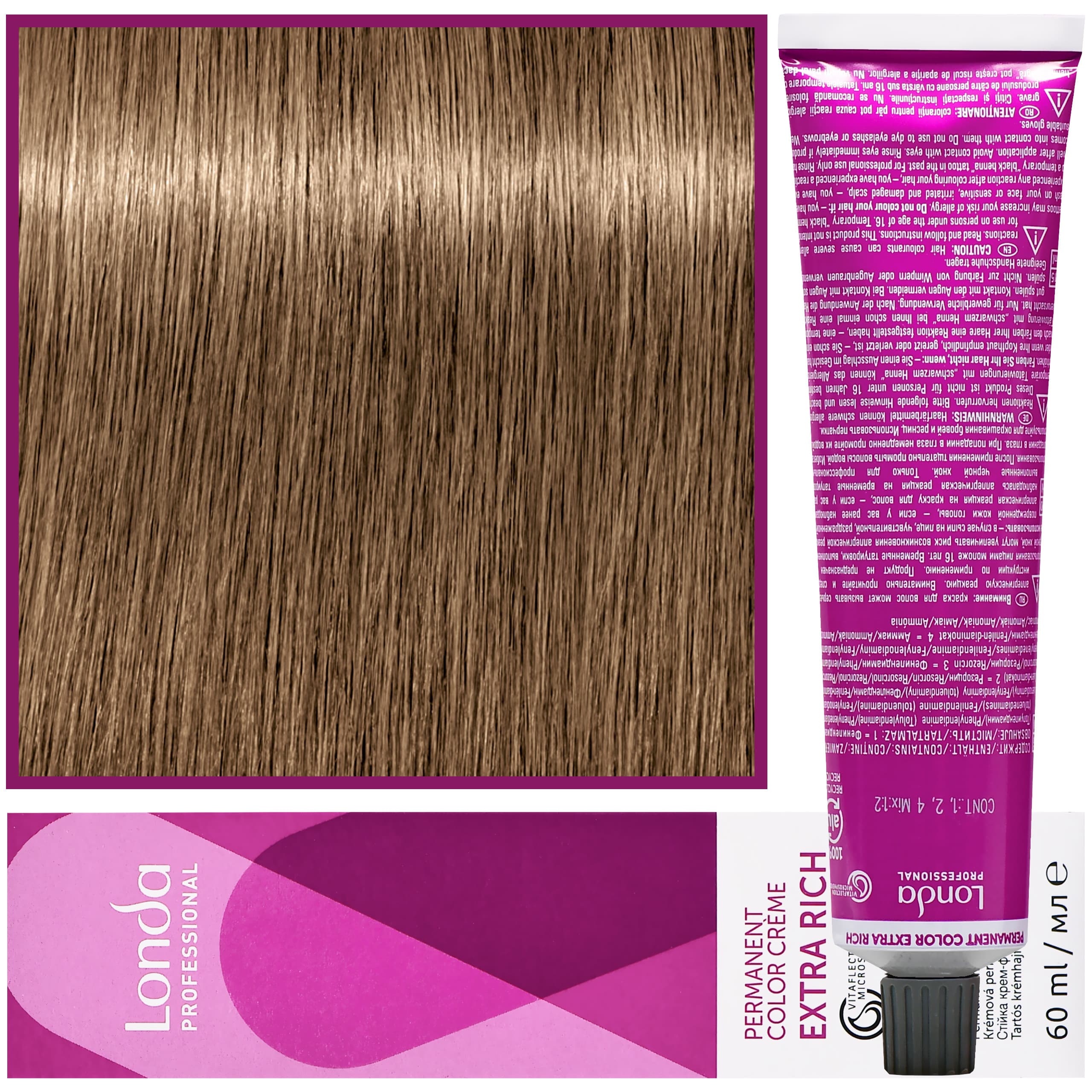 Color - profesjonalna farba do włosów Vitaflection Microspheres, 8/ Naturalny jasny blond