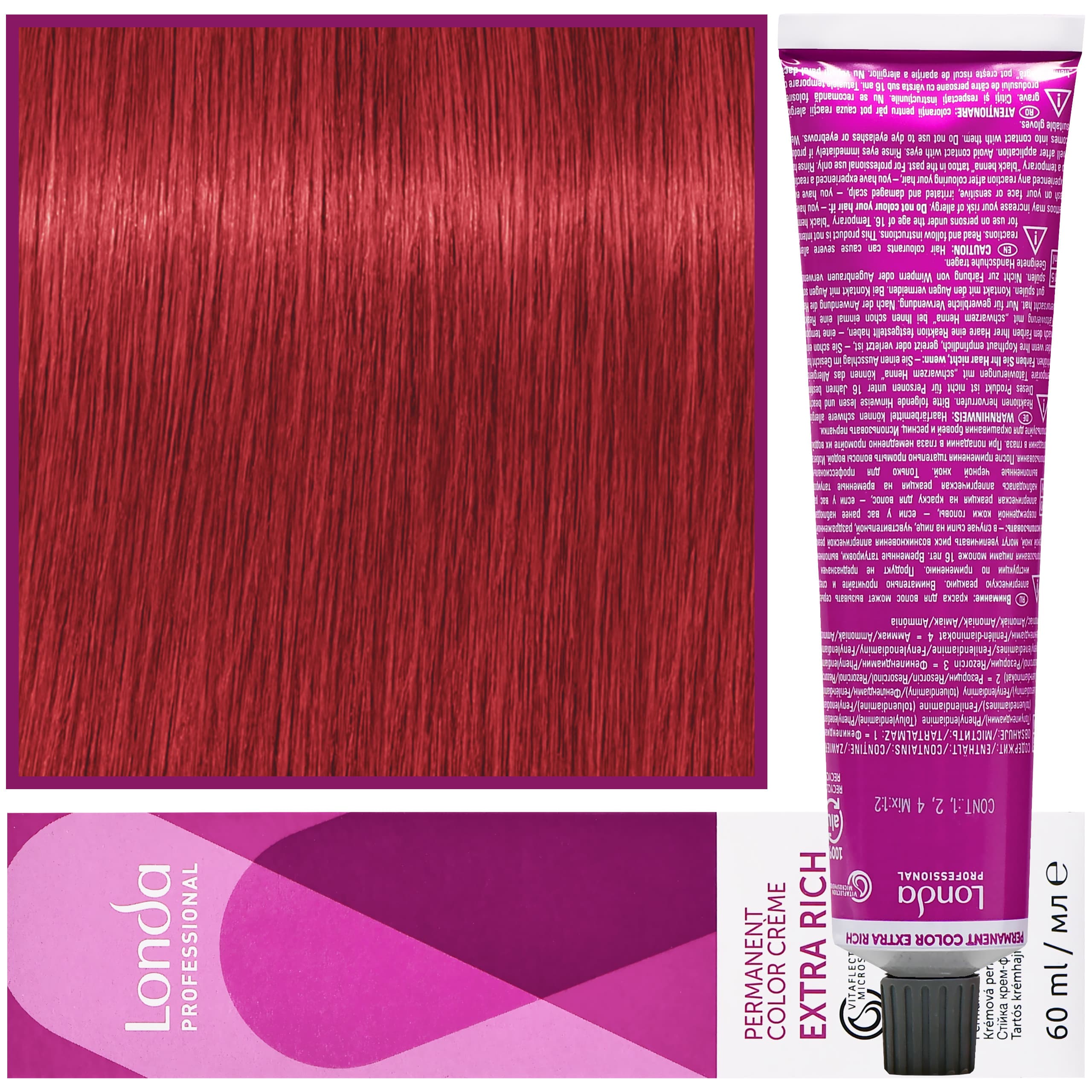 Color - profesjonalna farba do włosów Vitaflection Microspheres, 7/46 Średni Blond Miedziano Czerwony