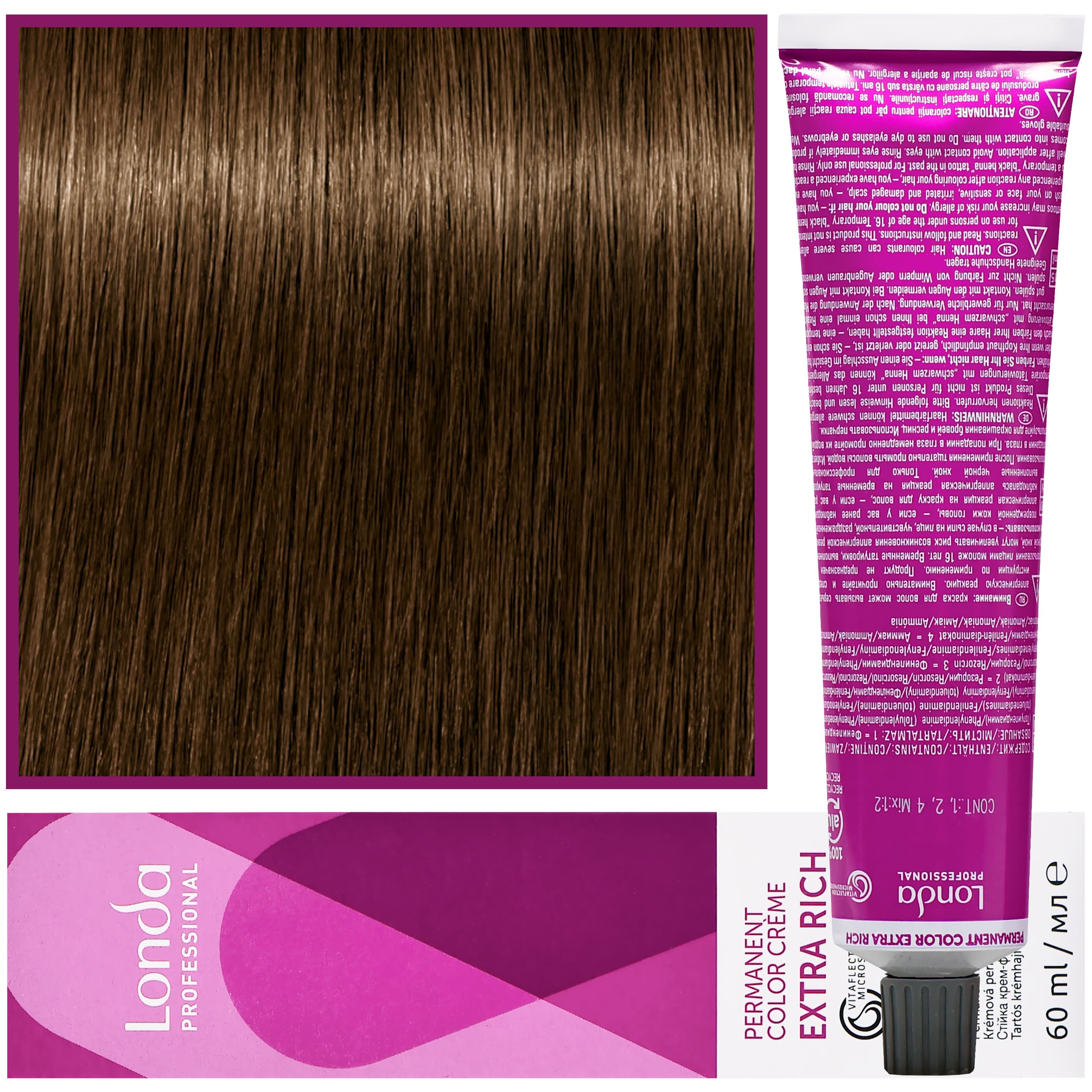 Color - profesjonalna farba do włosów Vitaflection Microspheres, 7/3 Złoty średni blond