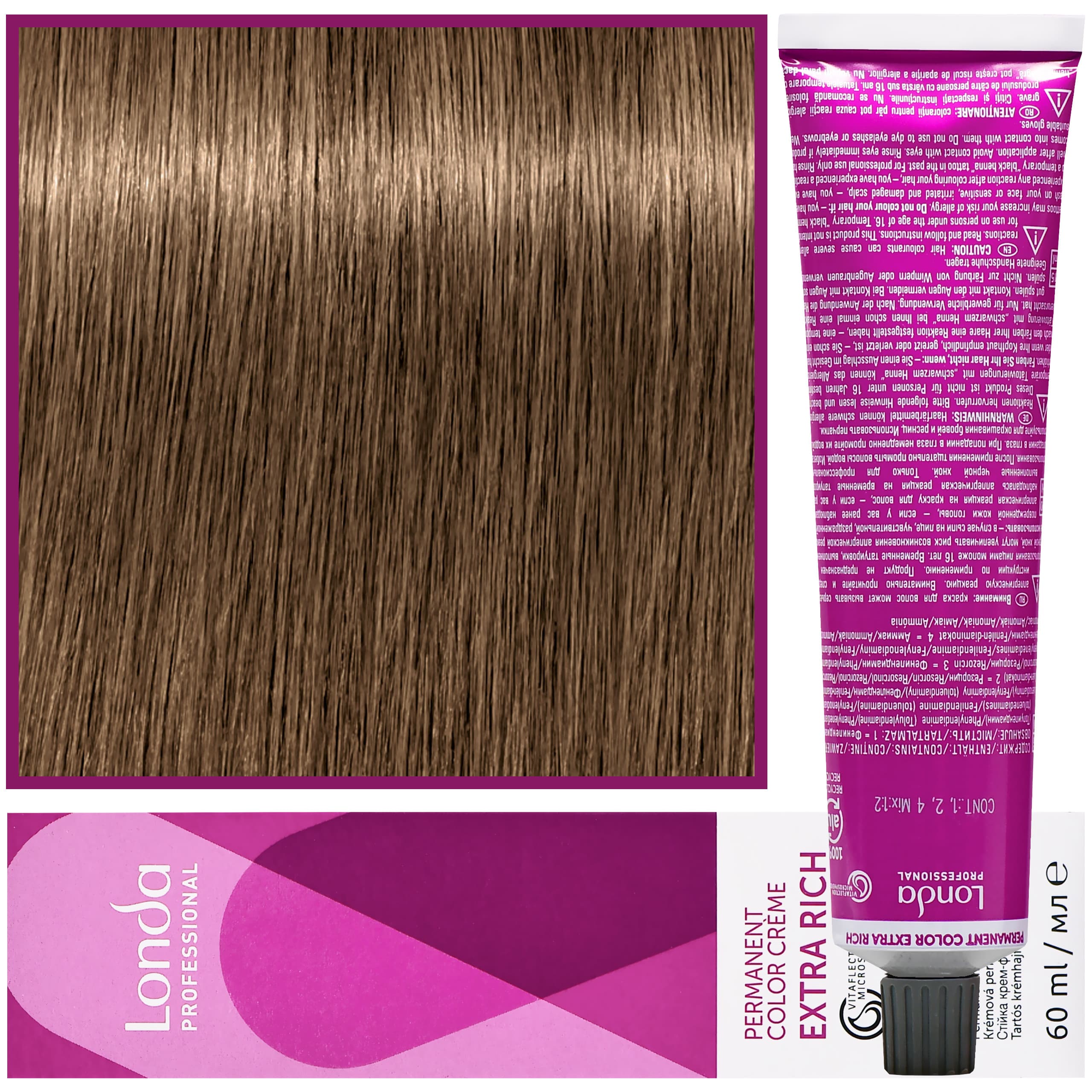 Color - profesjonalna farba do włosów Vitaflection Microspheres, 7/ Naturalny średni blond