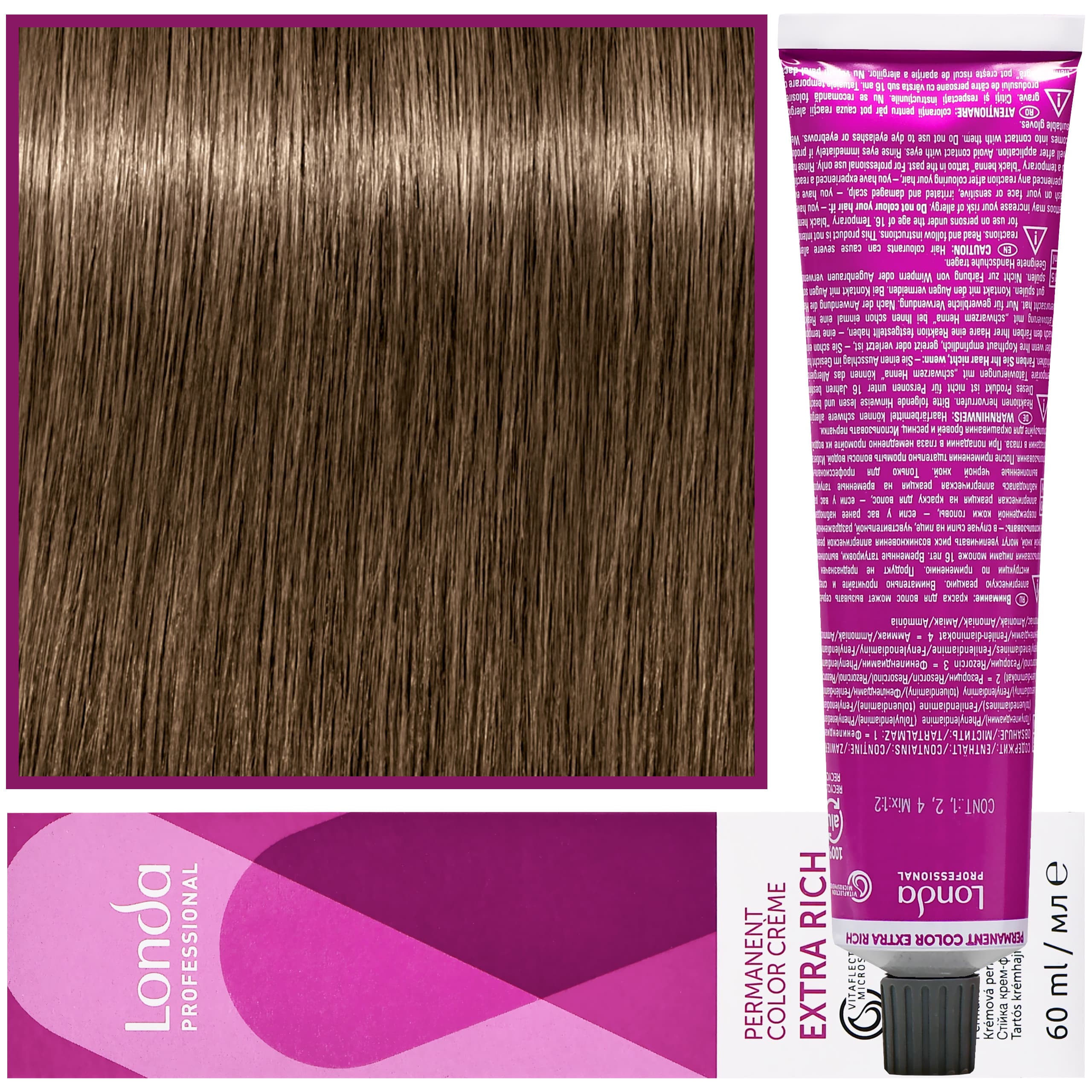 Color - profesjonalna farba do włosów Vitaflection Microspheres, 7/0 Średni blond