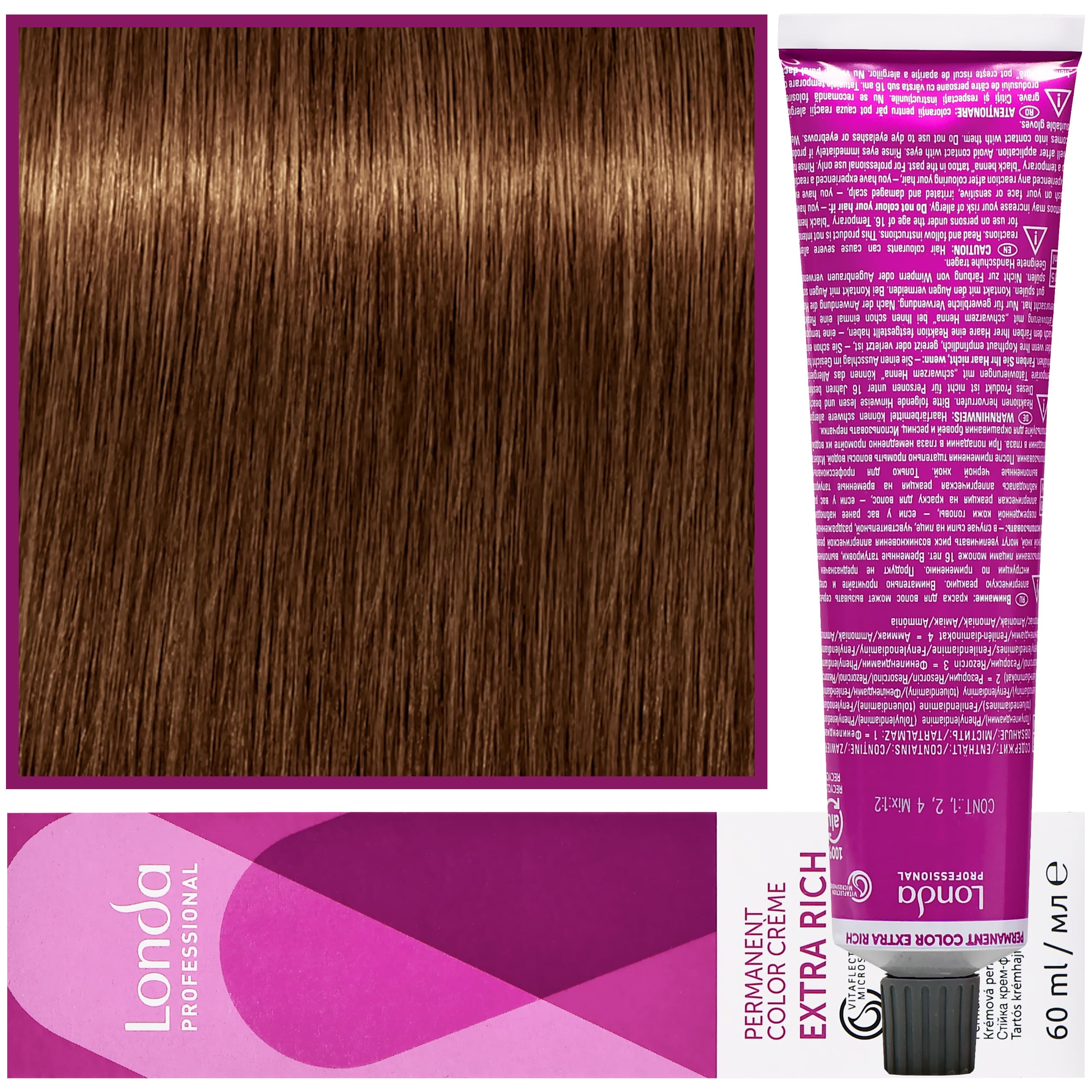 Color - profesjonalna farba do włosów Vitaflection Microspheres, 6/73 Ciemny Blond Brązowo Złoty