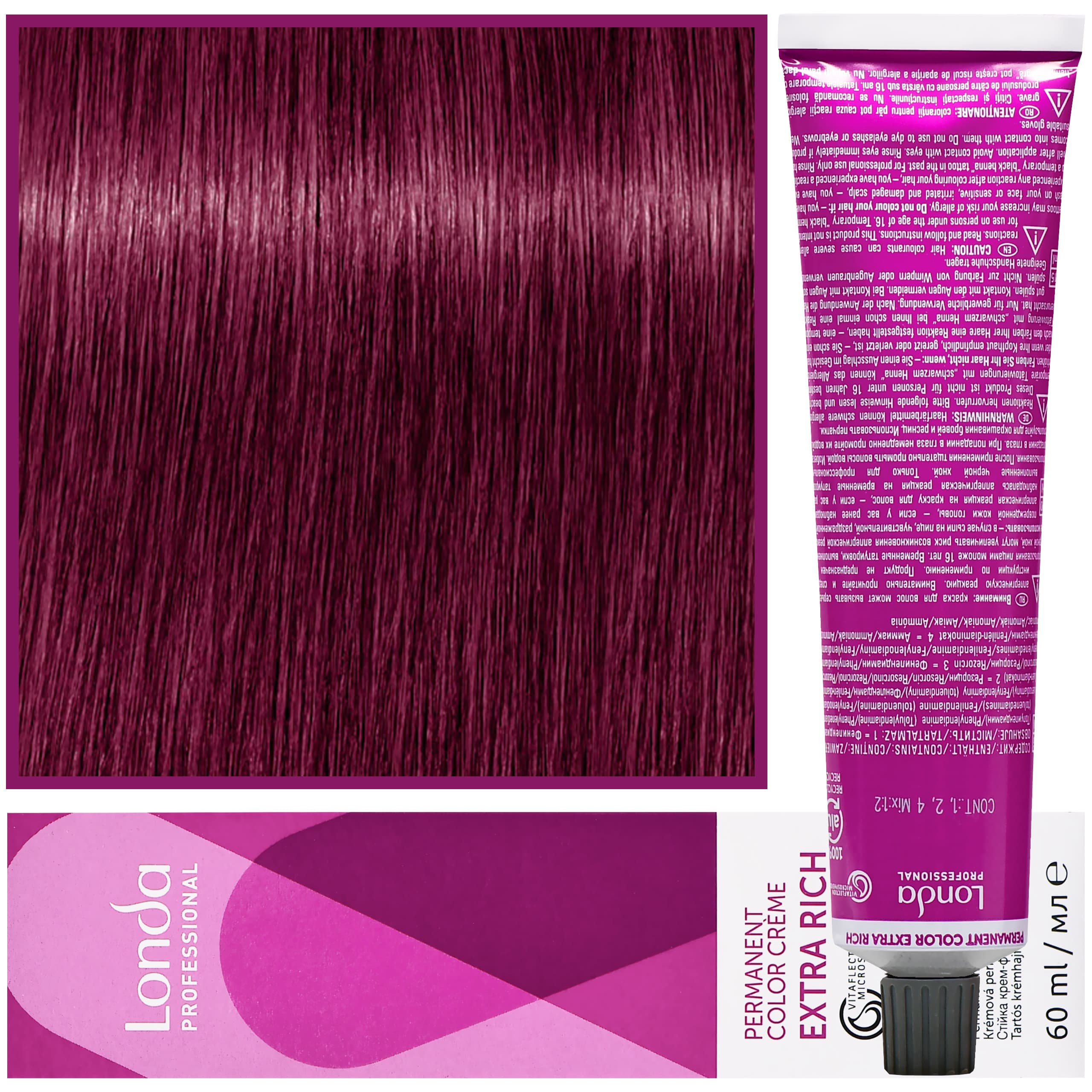 Color - profesjonalna farba do włosów Vitaflection Microspheres, 6/45 Ciemny Blond Miedziano Czerwony