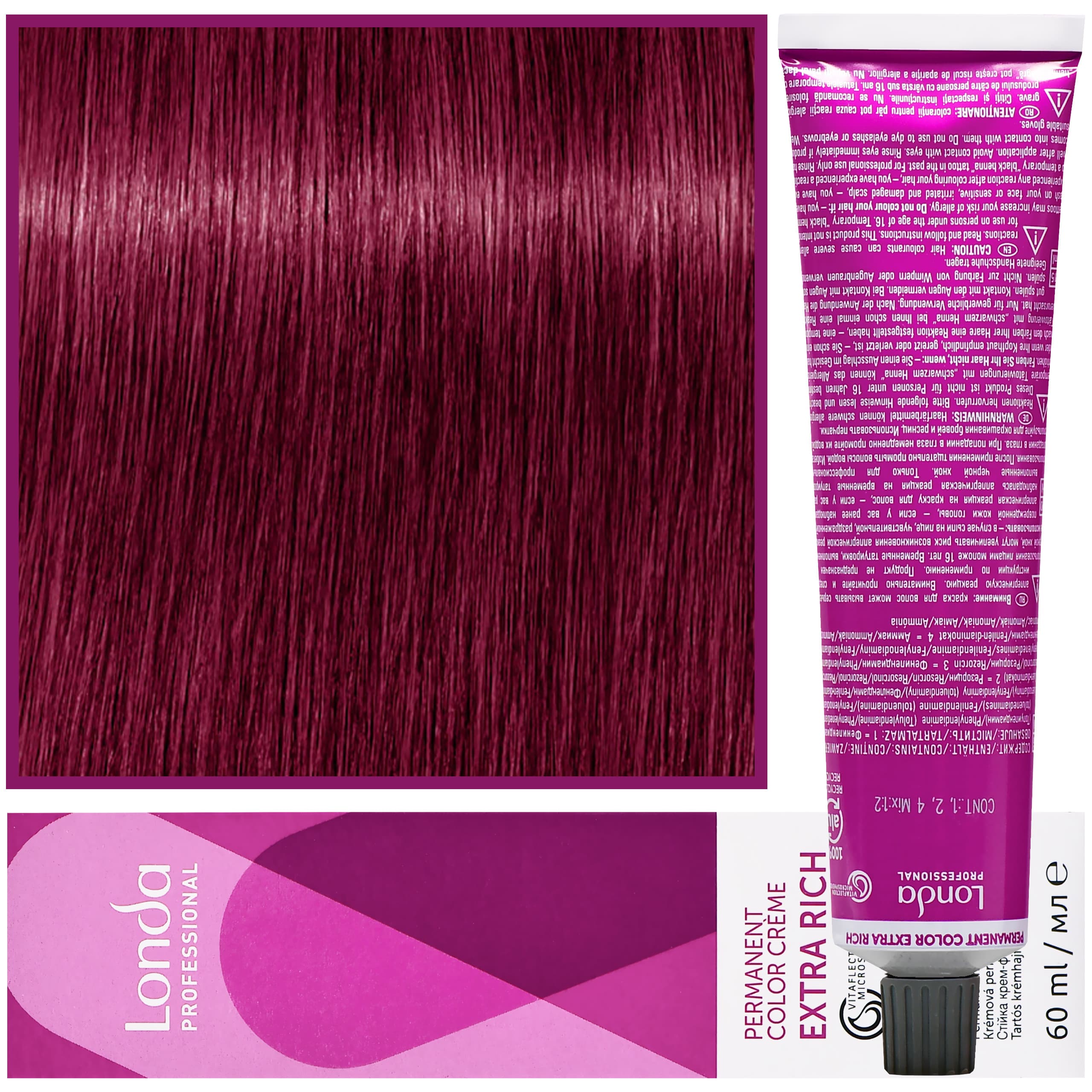 Color - profesjonalna farba do włosów Vitaflection Microspheres, 6/46 Fioletowo-Miedziany ciemny blond