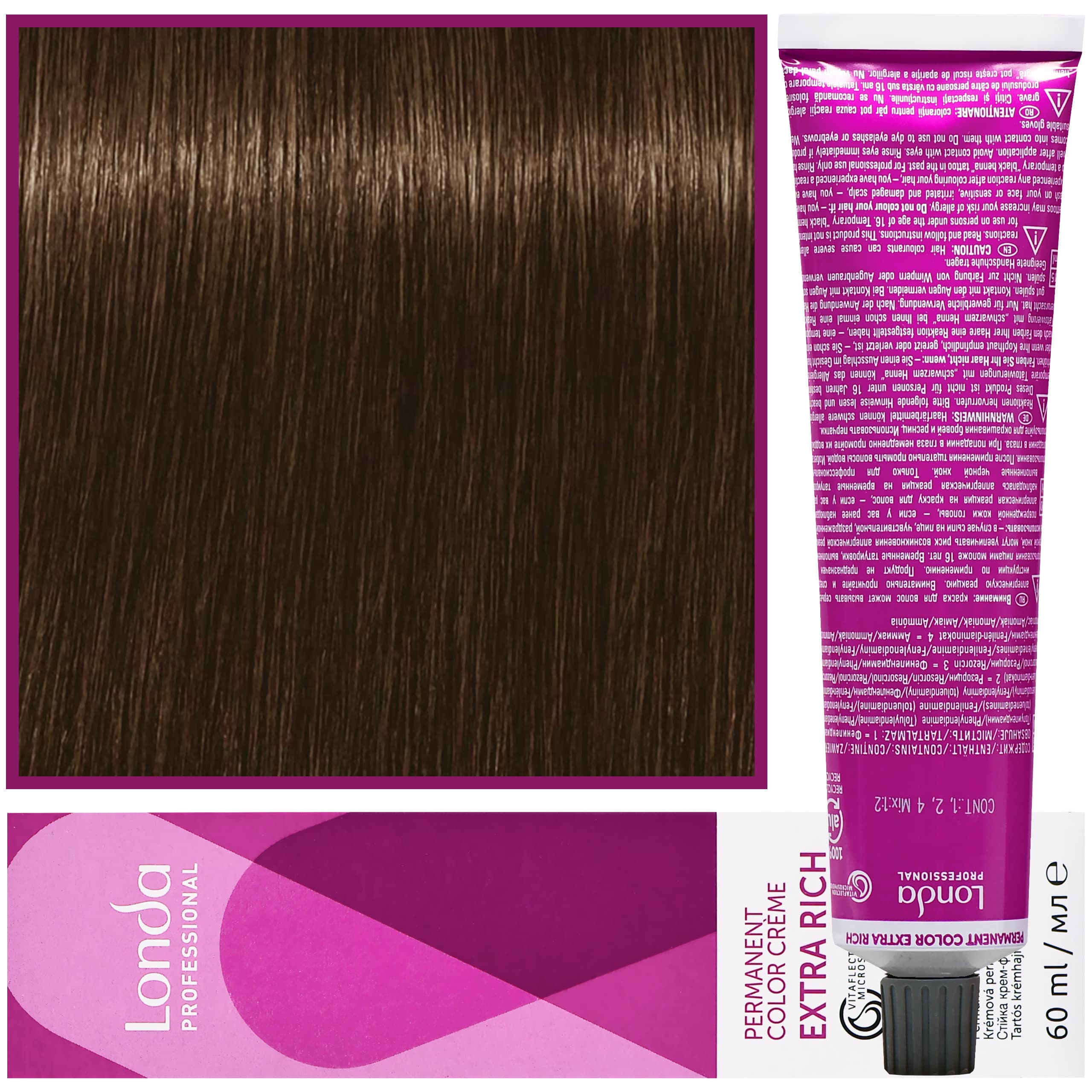 Color - profesjonalna farba do włosów Vitaflection Microspheres, 6/07 Naturalnie brązowy ciemny blond