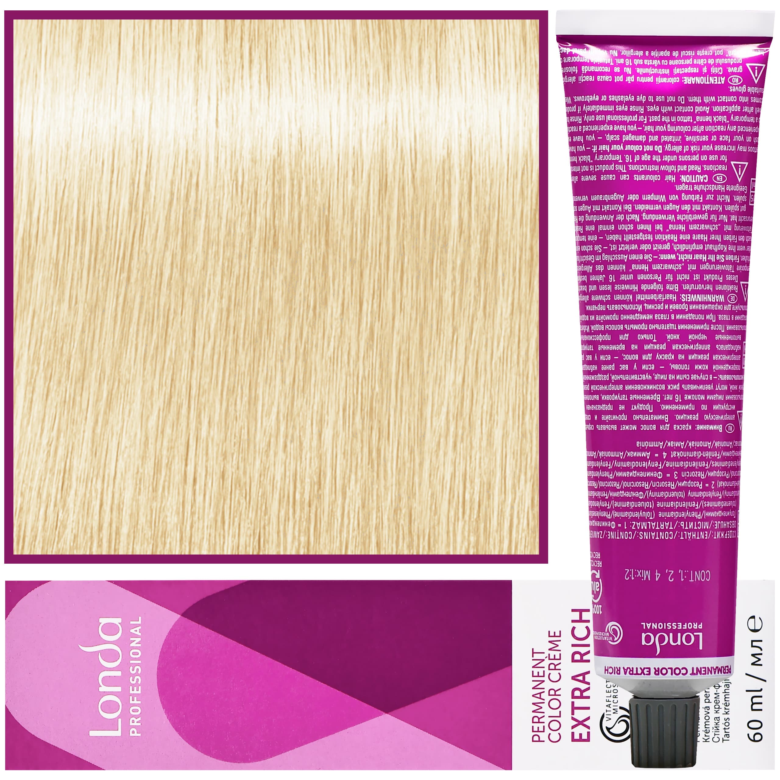 Color - profesjonalna farba do włosów Vitaflection Microspheres, 12/0 Special blond