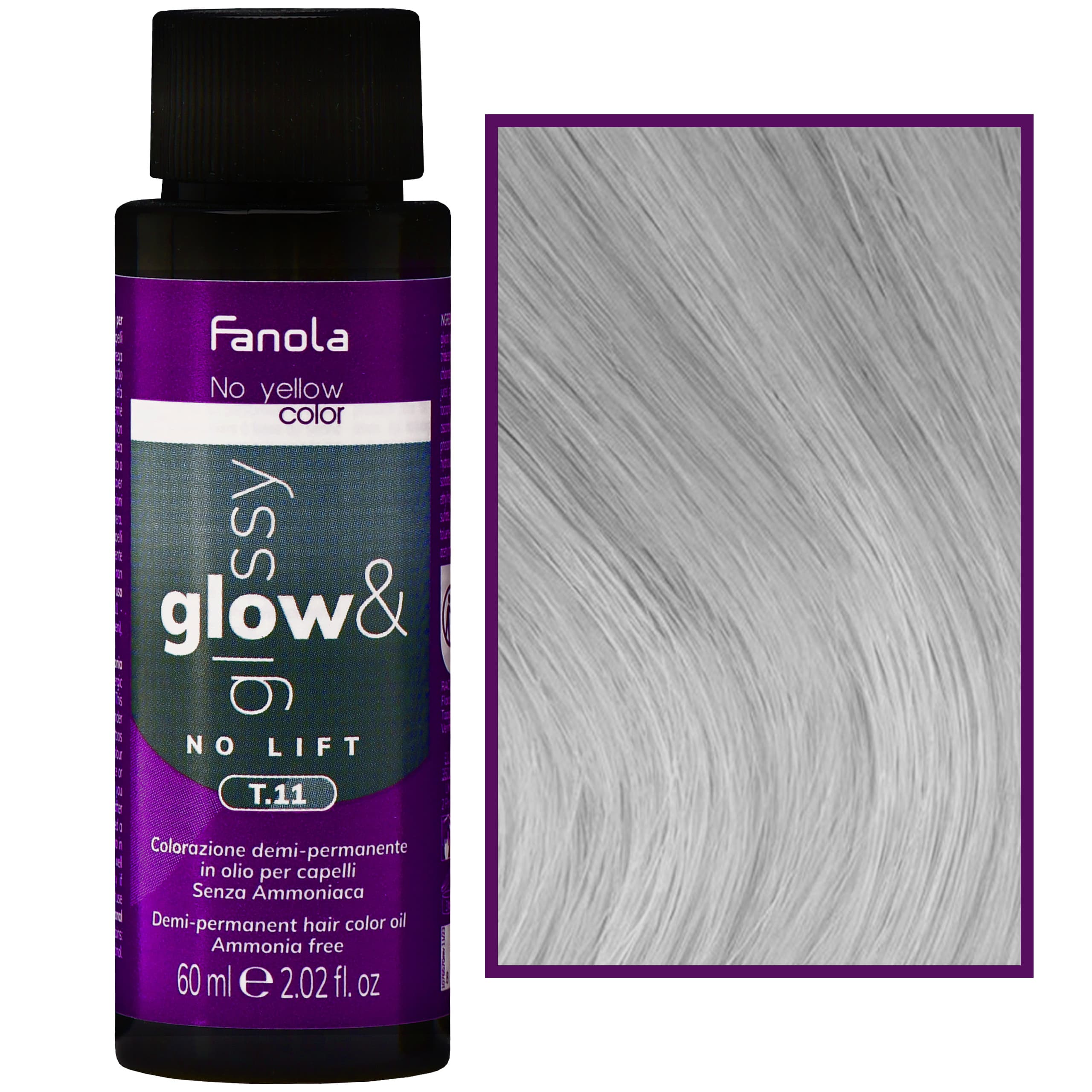 No Yellow Glow&Glossy - toner olejowy neutralizujący żółte tony, T.11