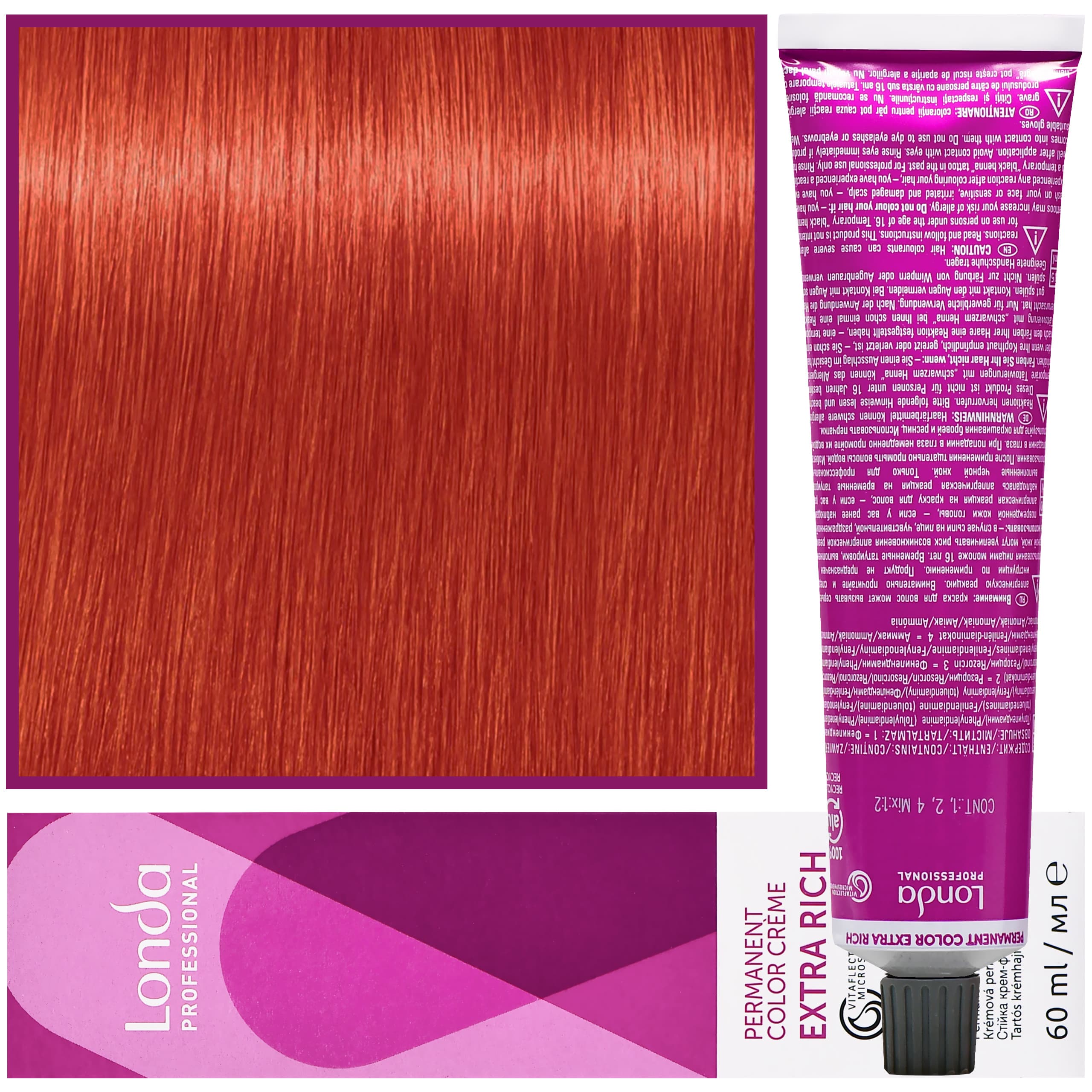 Color - profesjonalna farba do włosów Vitaflection Microspheres, 0/45 Miedziano Czerwony