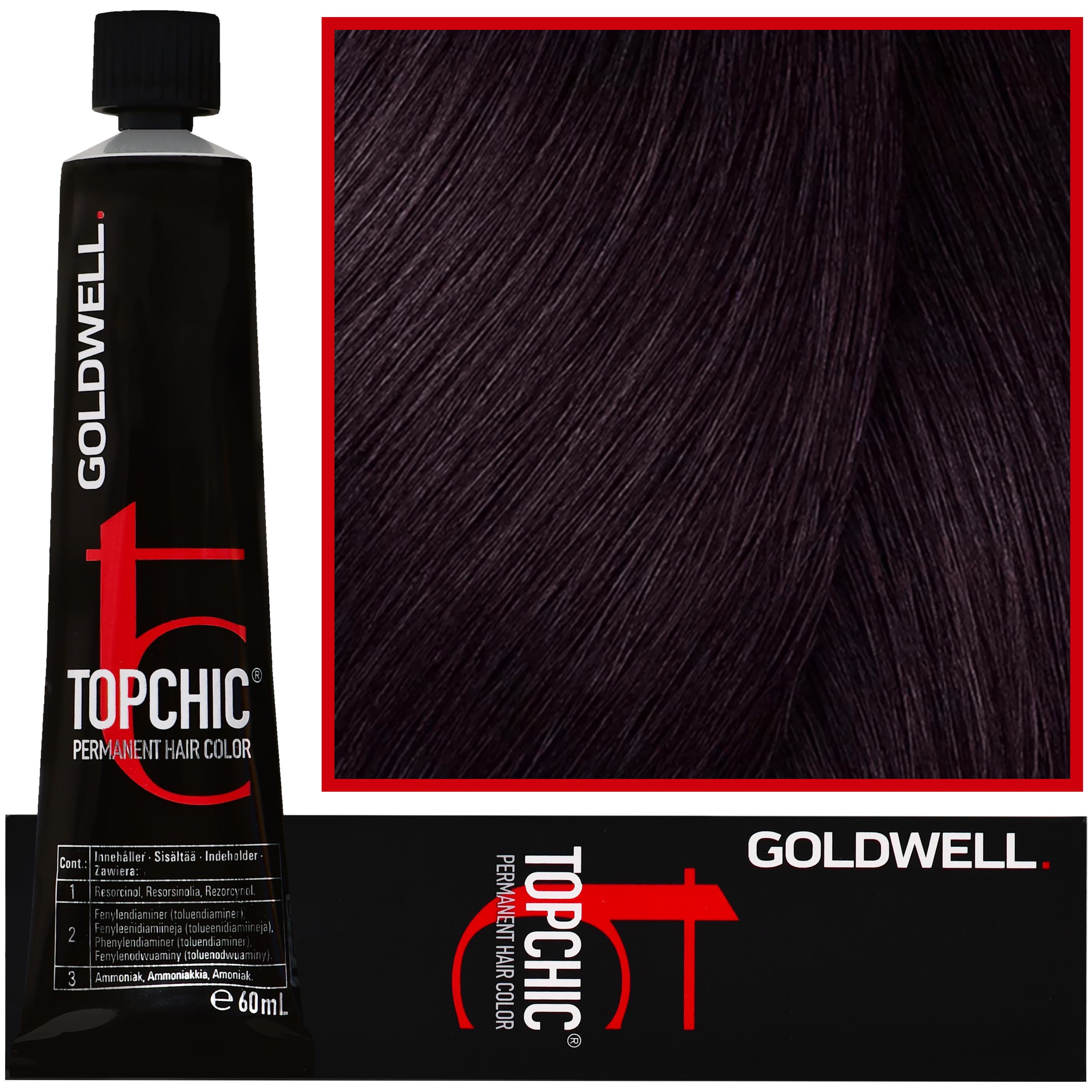Topchic - profesjonalna farba do włosów, 3-VV-MAX Ciemny Fiolet